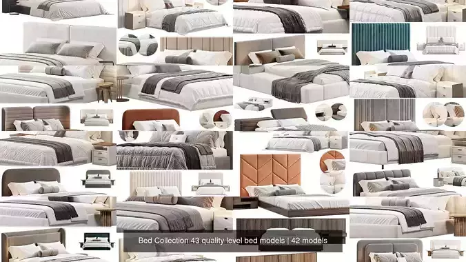 Bed Collection 43 quality level bed models