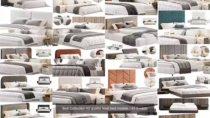 Bed Collection 43 quality level bed models 