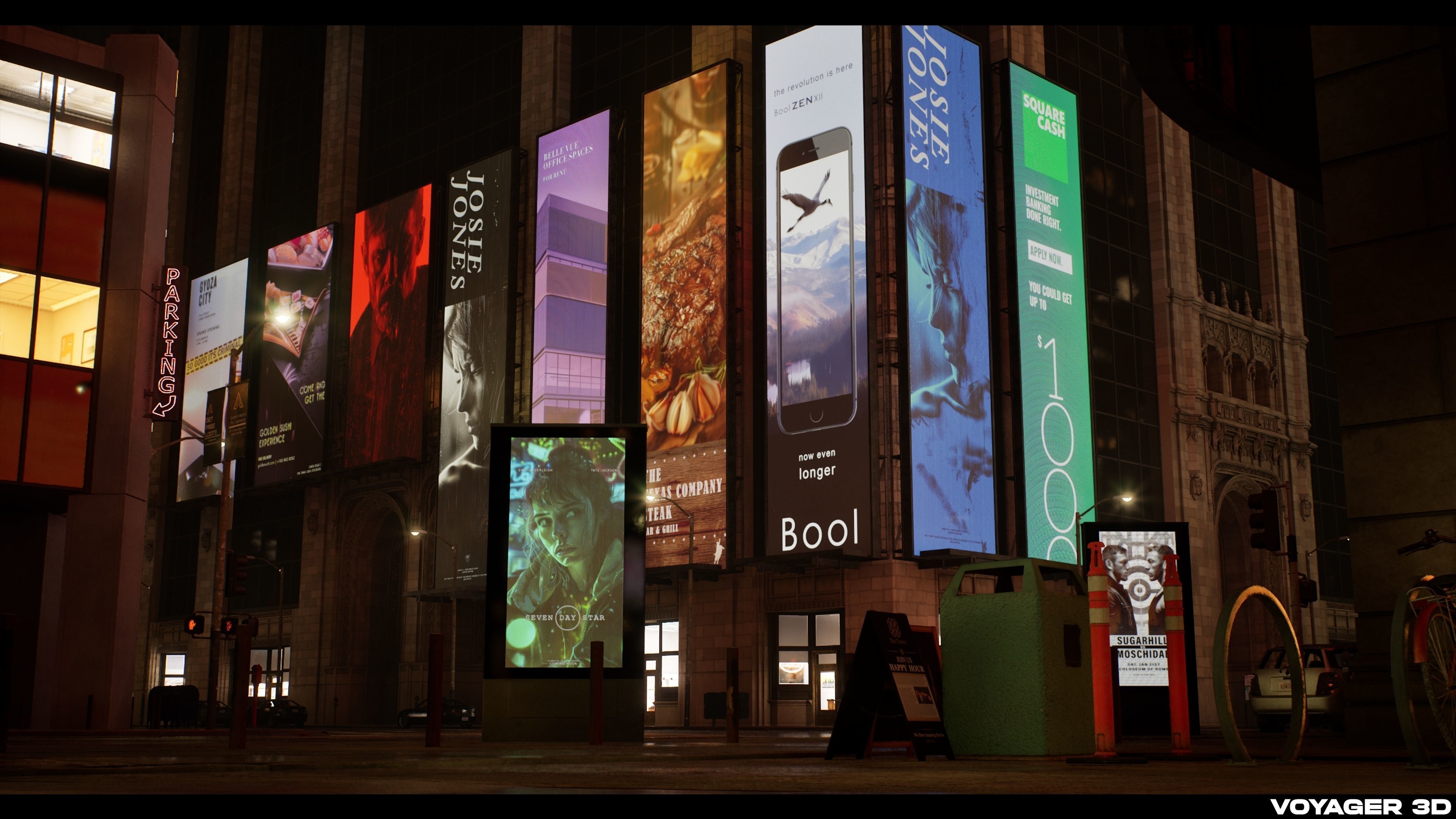 Billboards Pack Vol 02 Low-poly 3D model_8