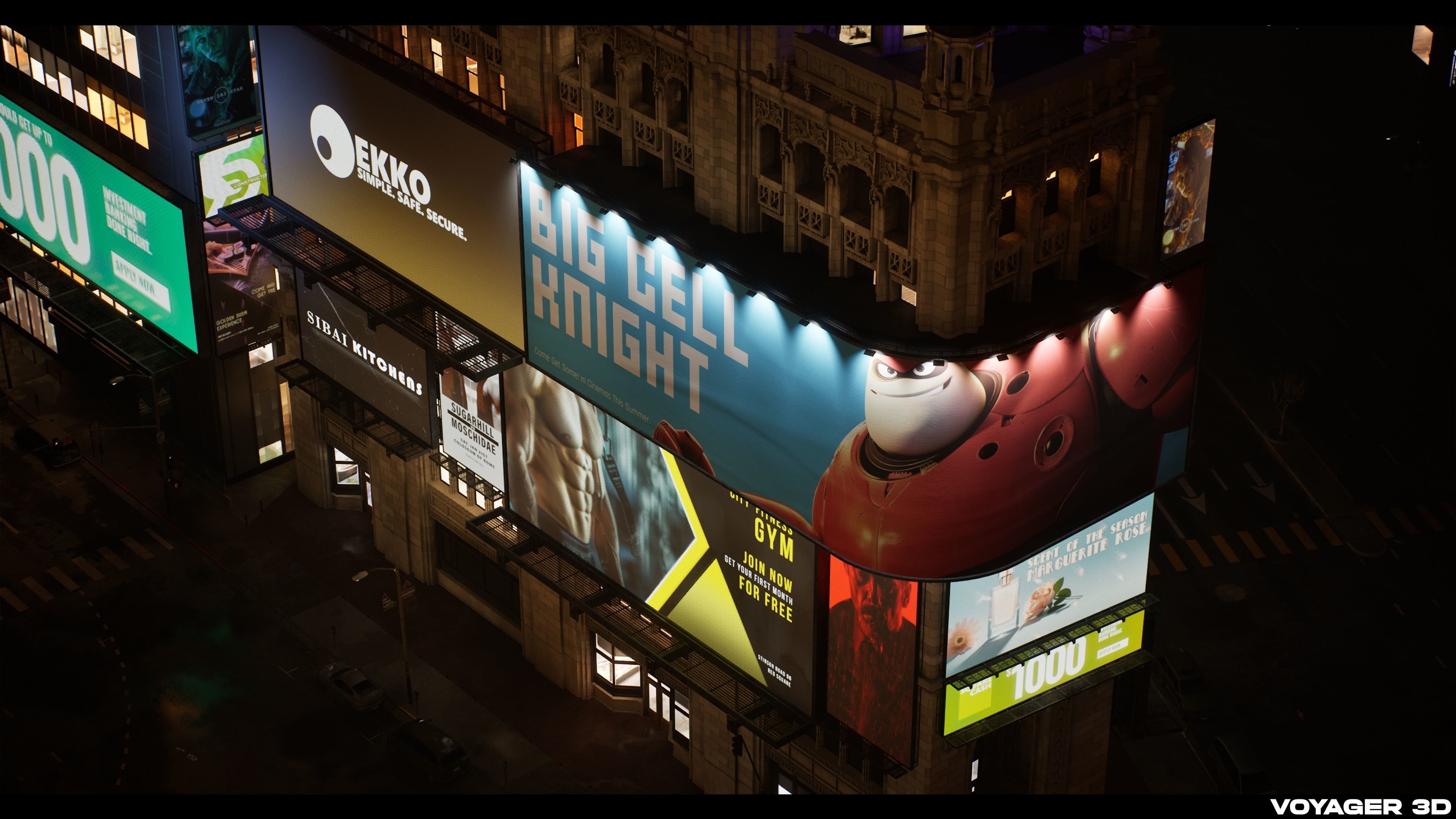 Billboards Pack Vol 02 Low-poly 3D model_5