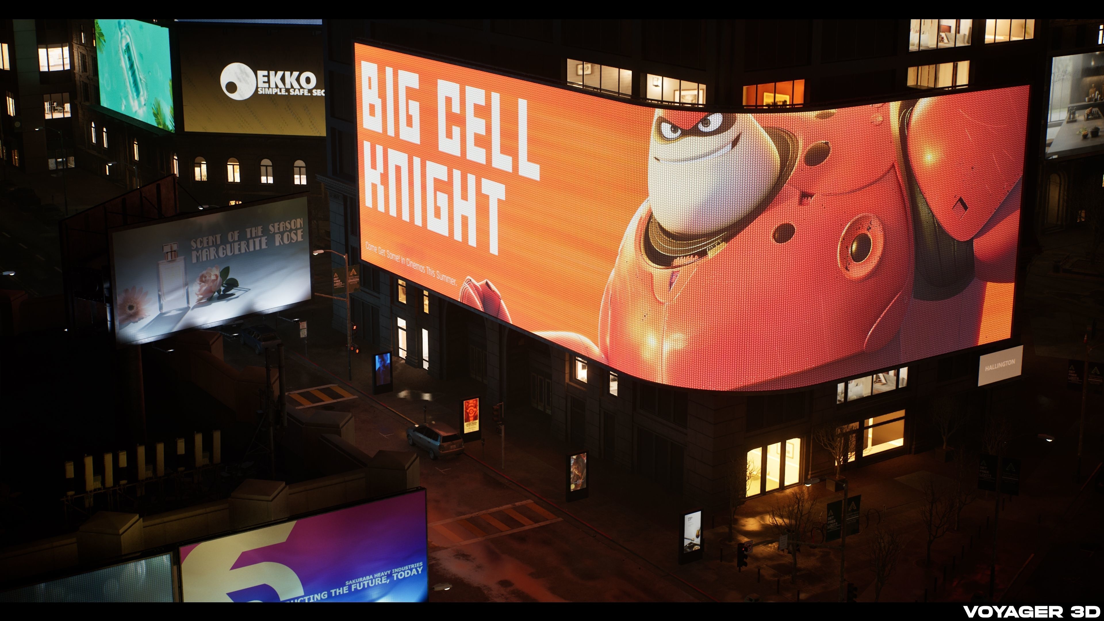 Billboards Pack Vol 02 Low-poly 3D model_7