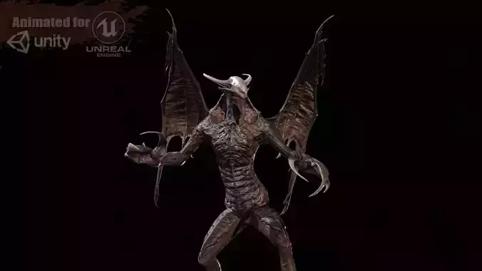 PeroDemon Low-poly 3D model