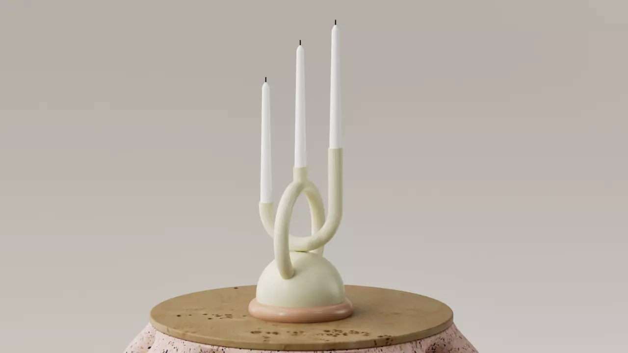 PORTA VELAS - CANDELABRO 3D print model_0