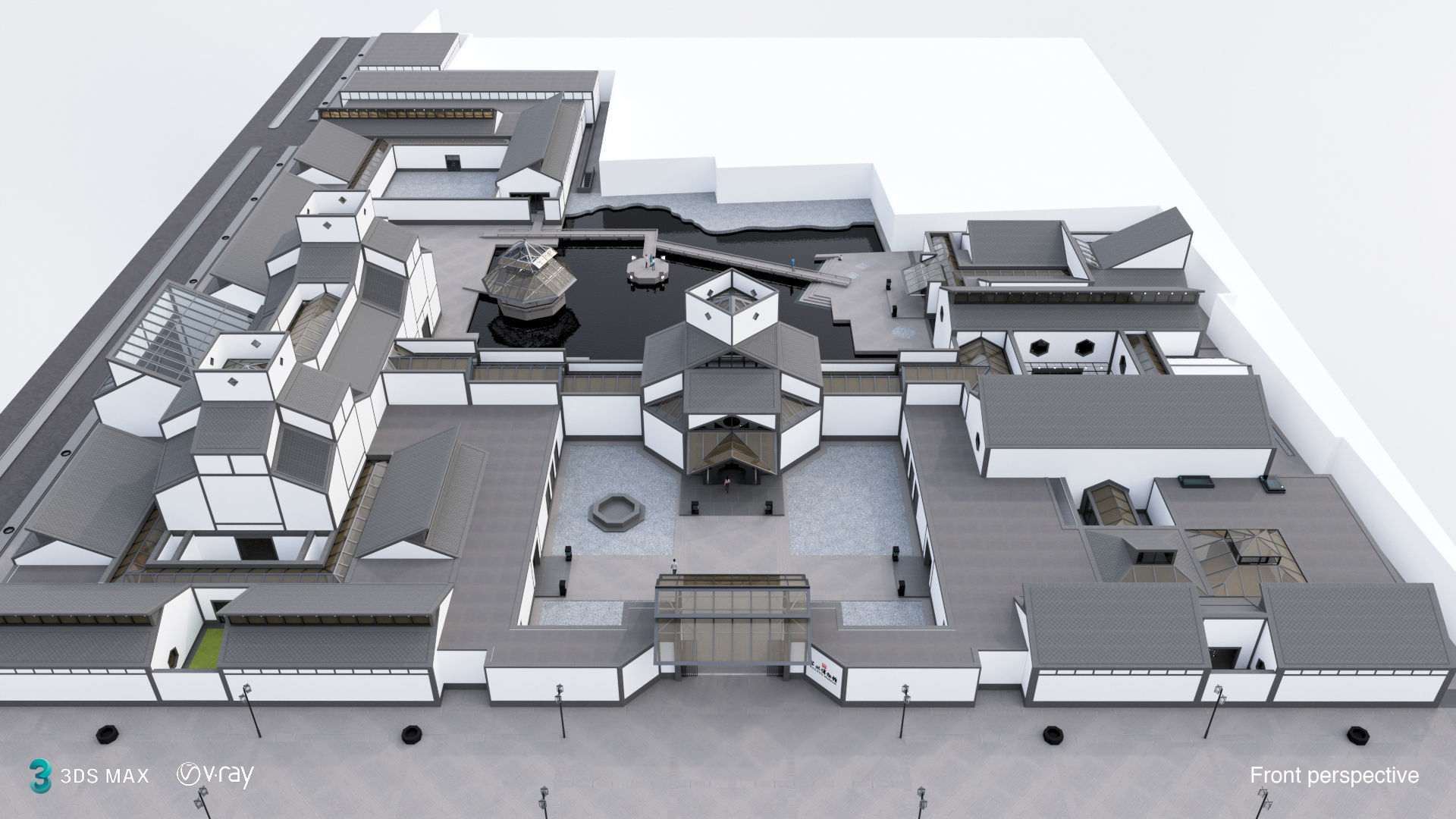 Suzhou Museum - Entire building and Art galleries 3D model_2
