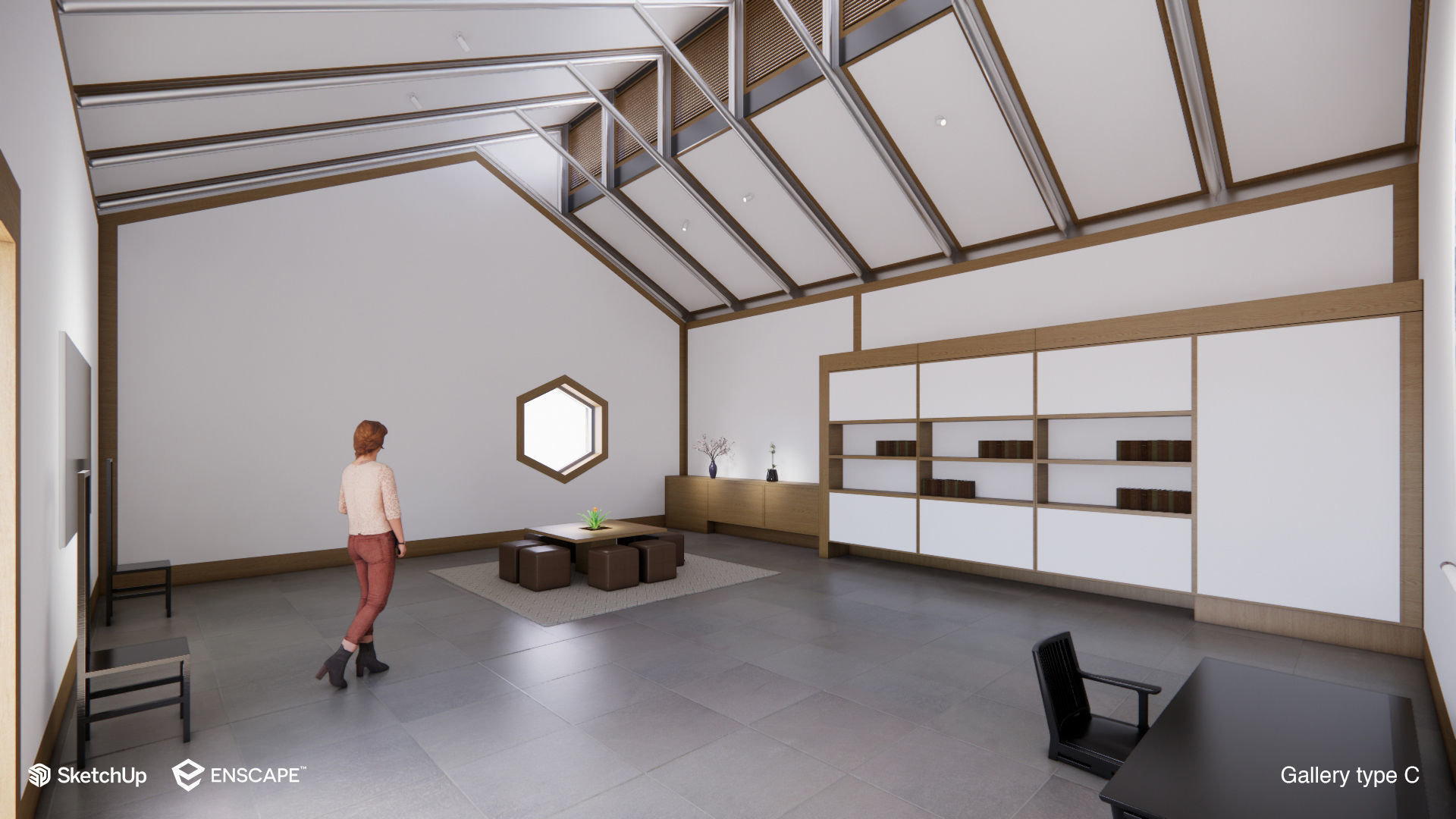 Suzhou Museum - Entire building and Art galleries 3D model_33