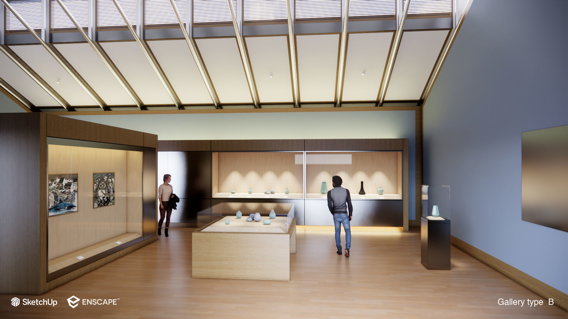 Suzhou Museum - Entire building and Art galleries 3D model_32