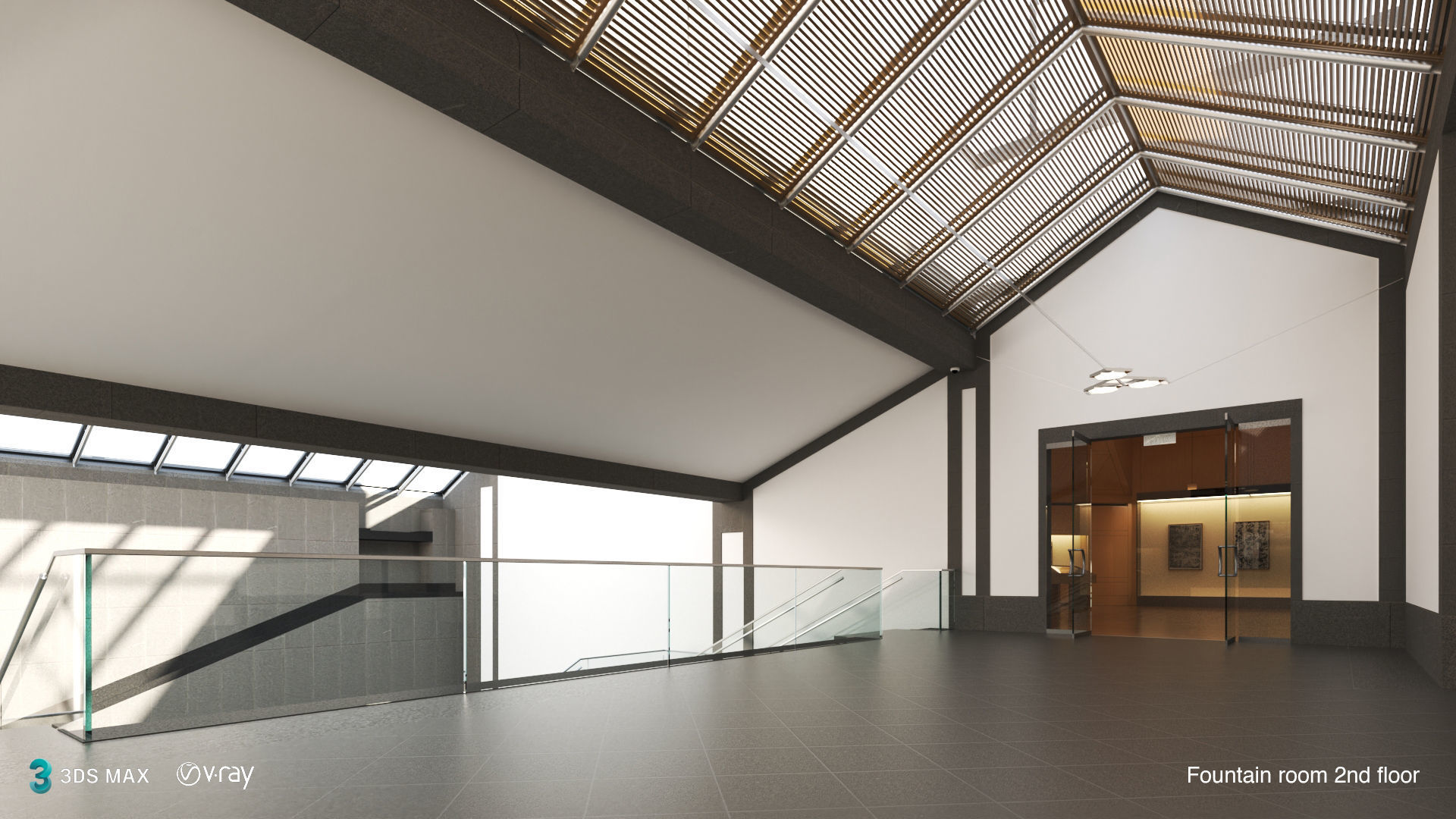 Suzhou Museum - Entire building and Art galleries 3D model_10