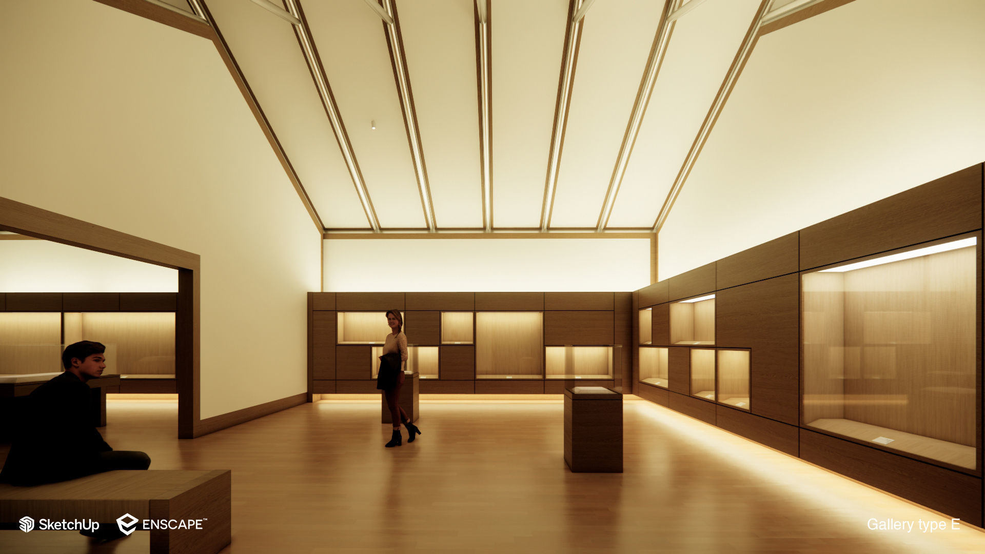 Suzhou Museum - Entire building and Art galleries 3D model_43