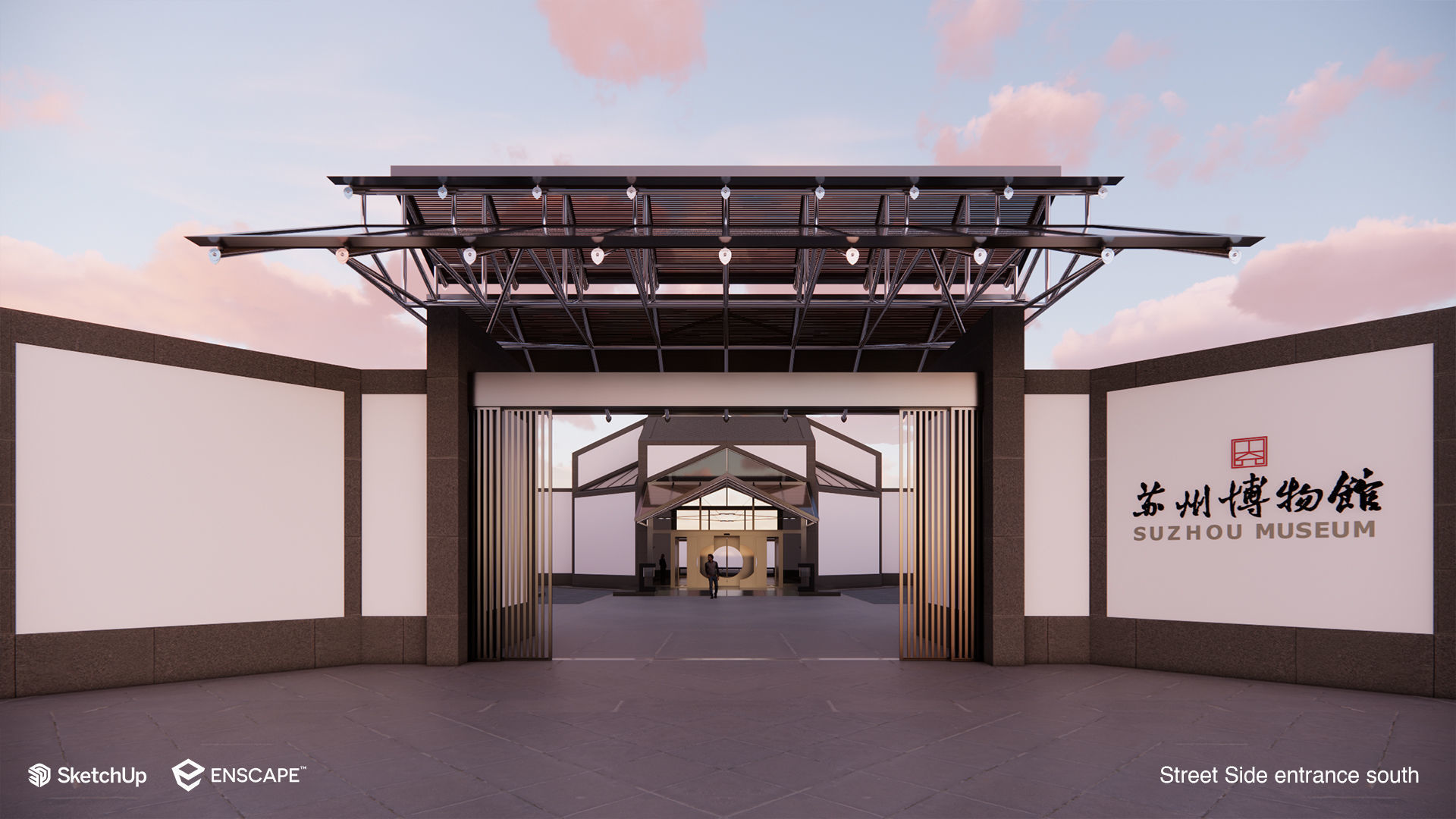 Suzhou Museum - Entire building and Art galleries 3D model_21