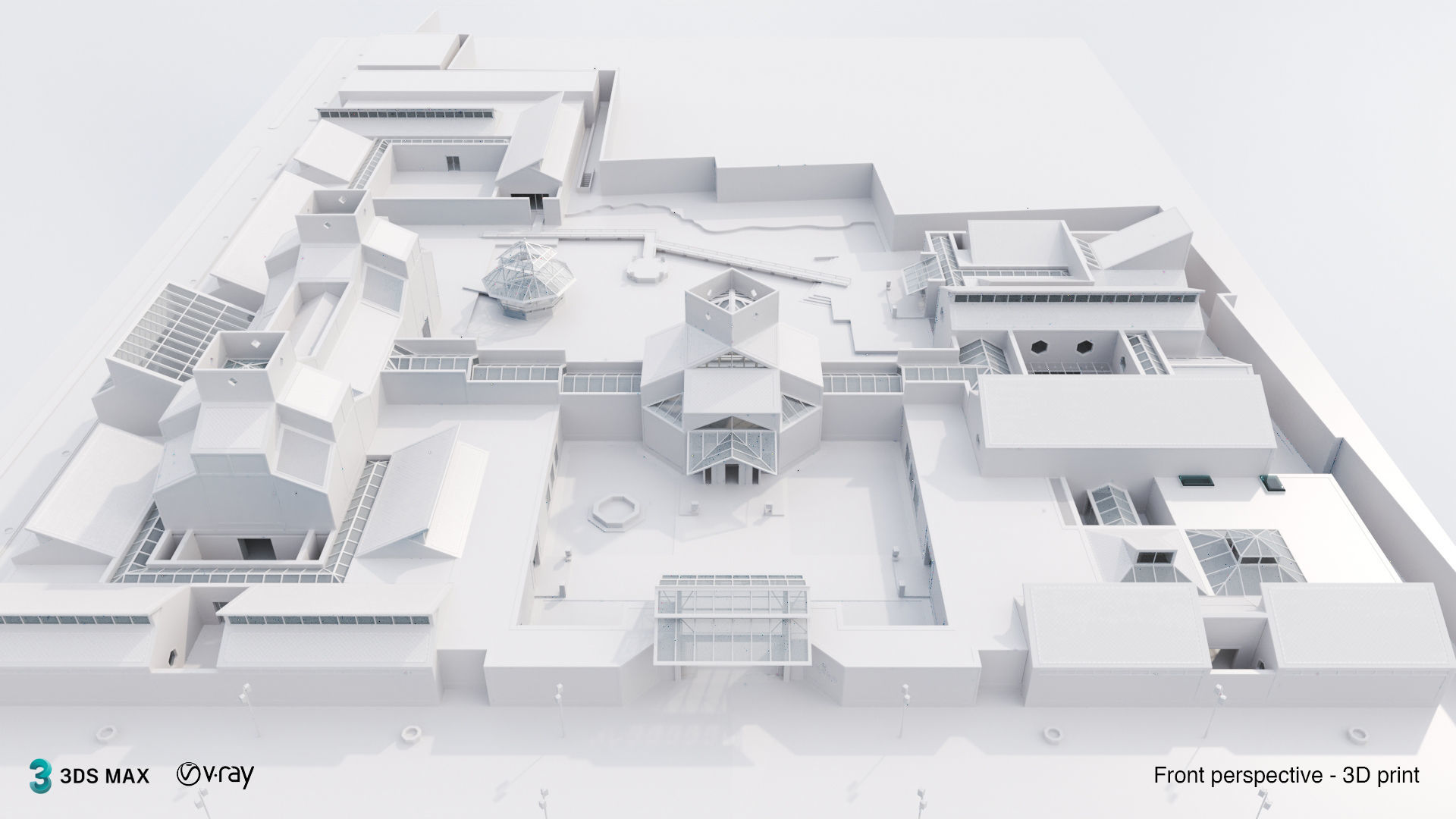 Suzhou Museum - Entire building and Art galleries 3D model_3