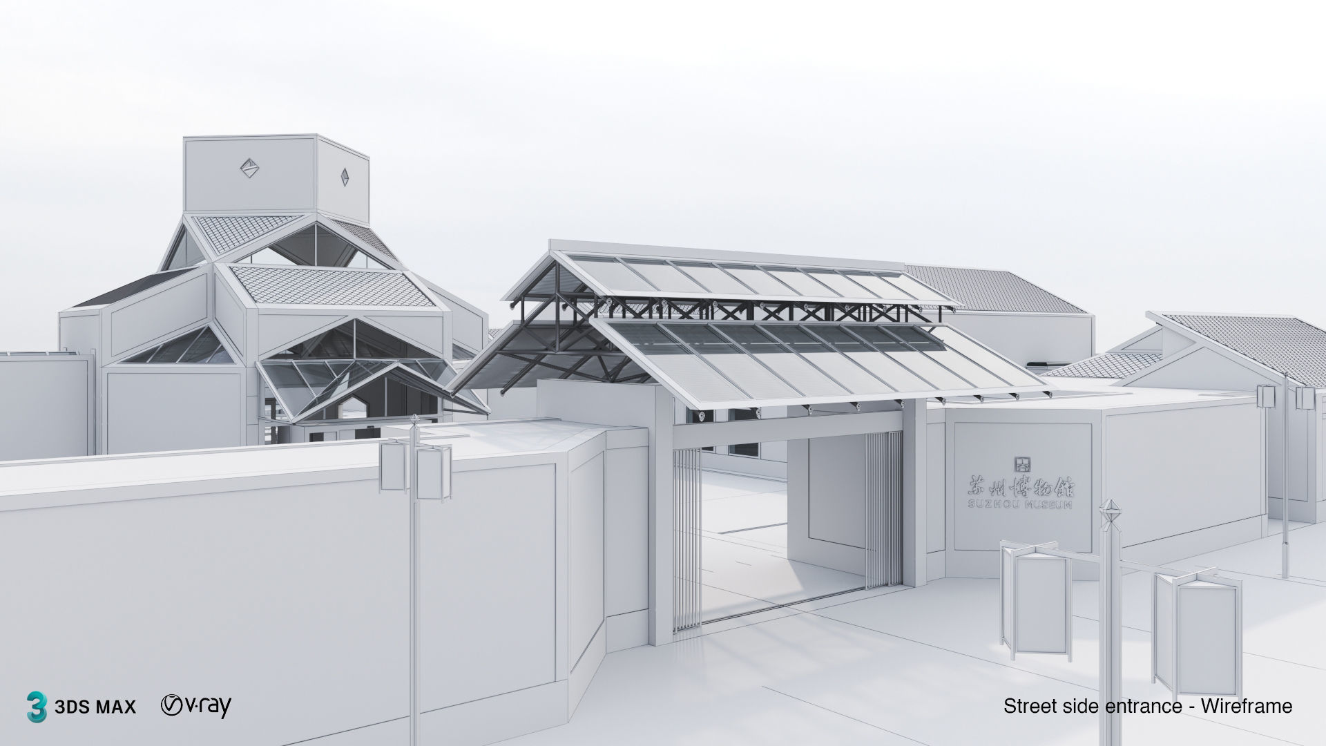 Suzhou Museum - Entire building and Art galleries 3D model_12