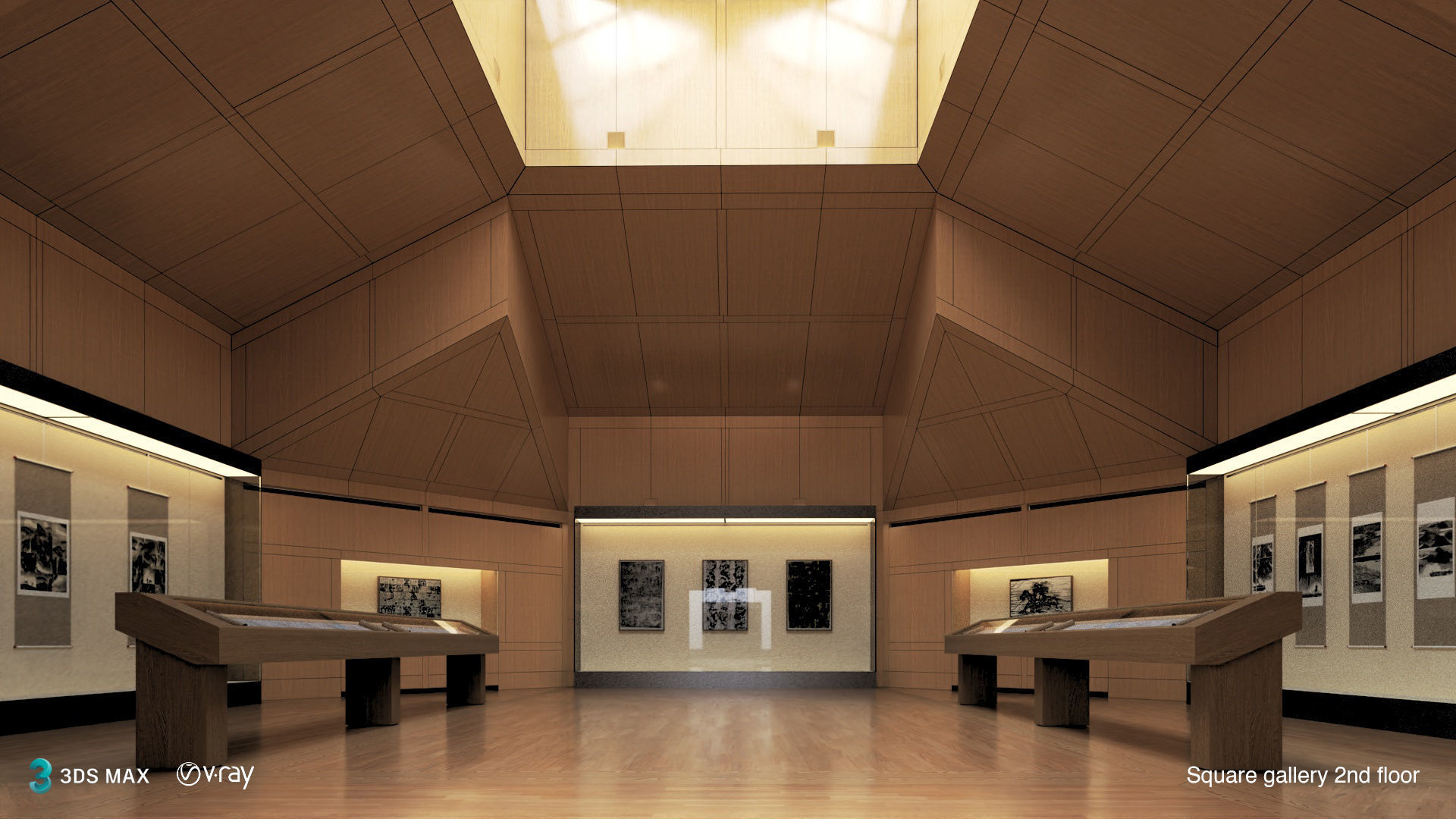 Suzhou Museum - Entire building and Art galleries 3D model_15