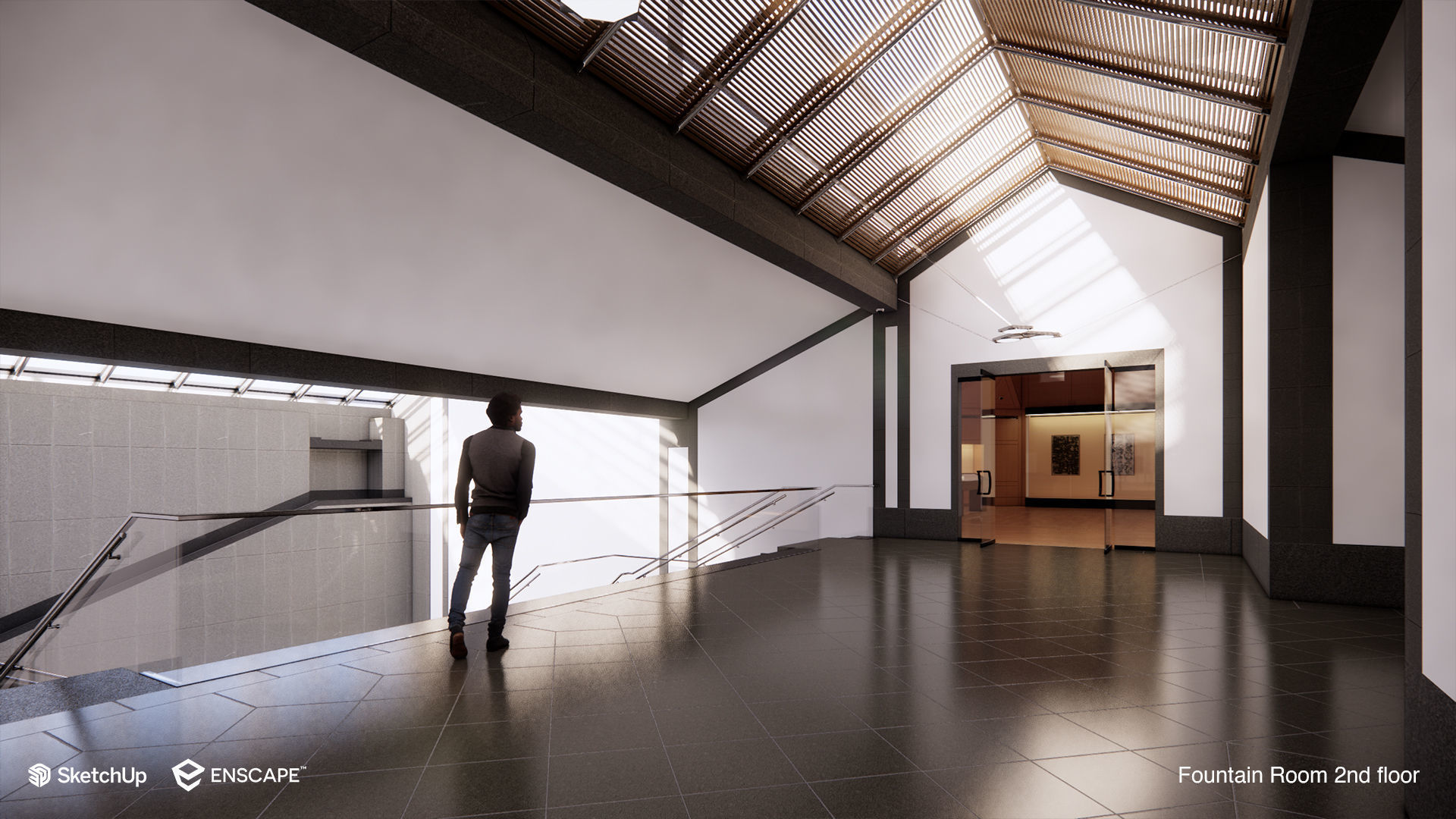 Suzhou Museum - Entire building and Art galleries 3D model_56