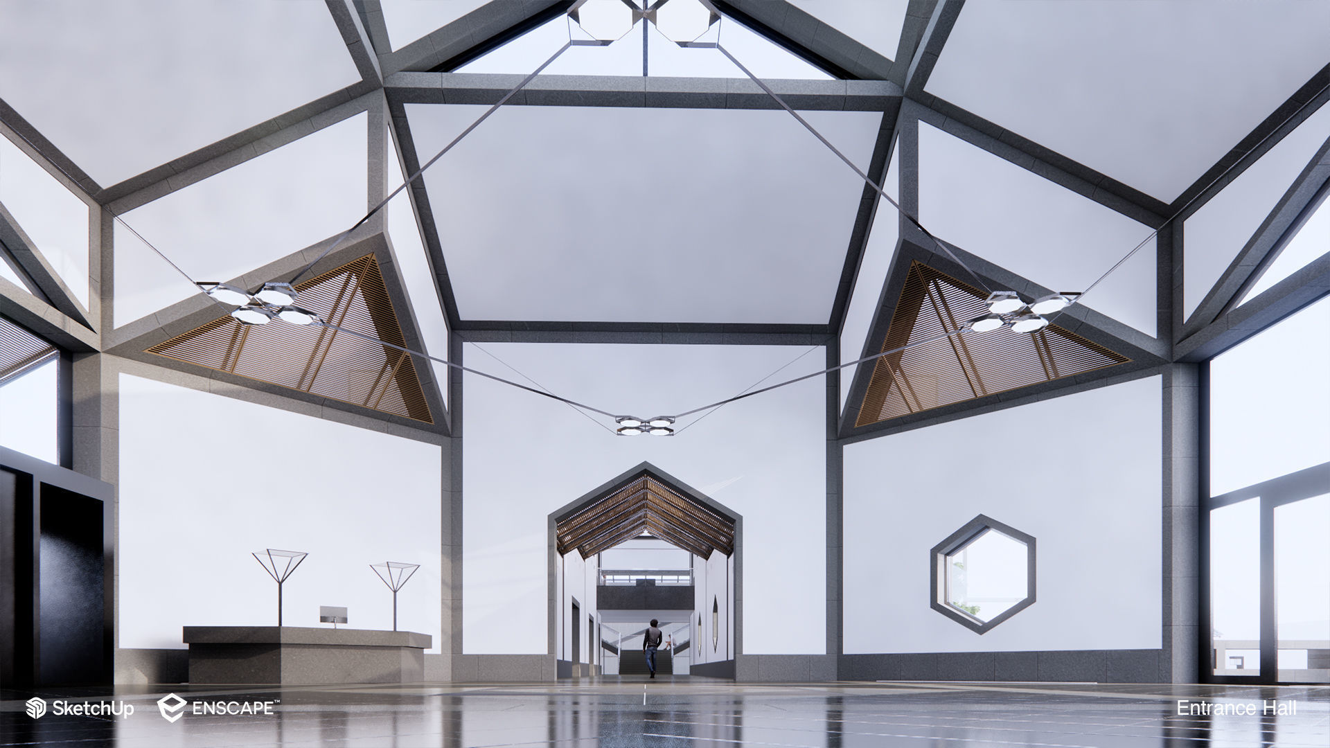 Suzhou Museum - Entire building and Art galleries 3D model_50