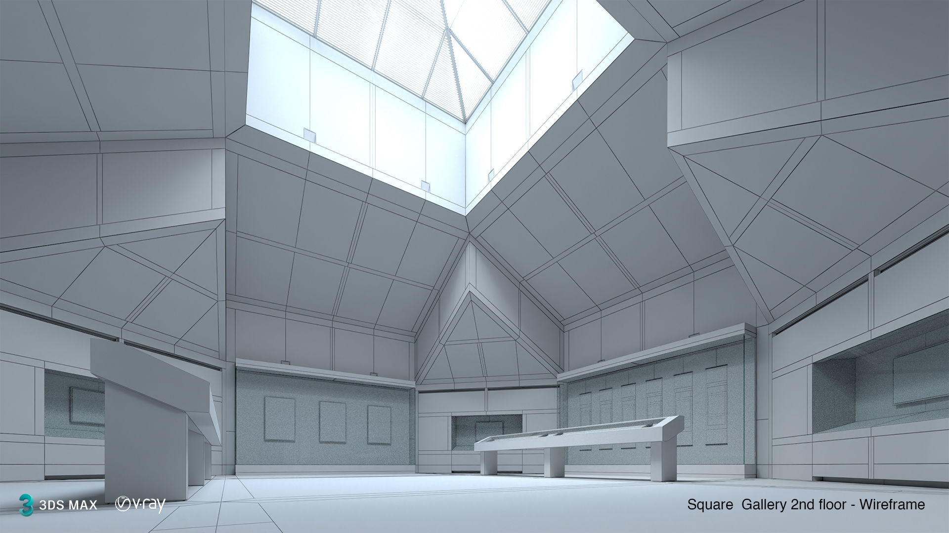Suzhou Museum - Entire building and Art galleries 3D model_16