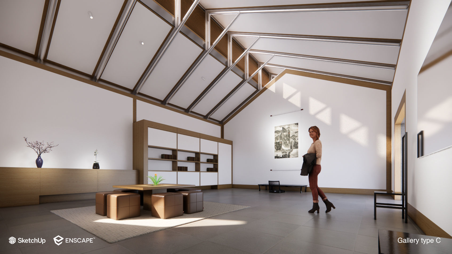 Suzhou Museum - Entire building and Art galleries 3D model_34