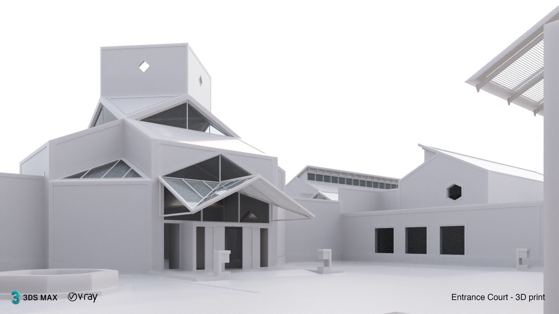 Suzhou Museum - Entire building and Art galleries 3D model_6