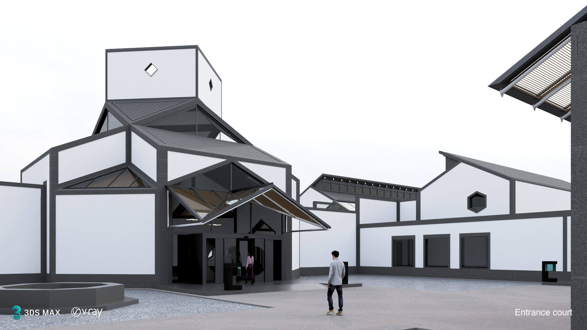 Suzhou Museum - Entire building and Art galleries 3D model_5
