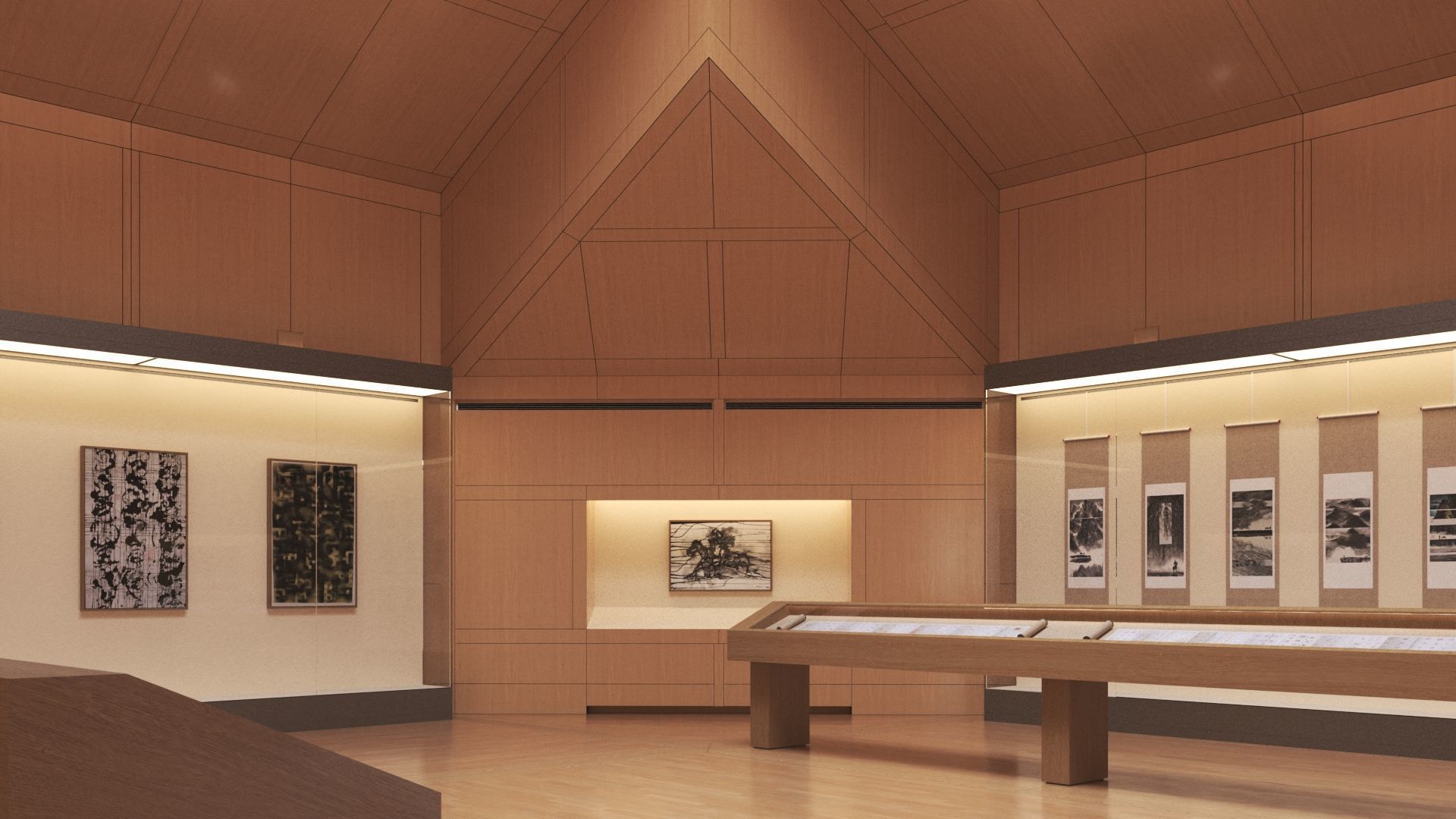 Suzhou Museum - Entire building and Art galleries 3D model_17
