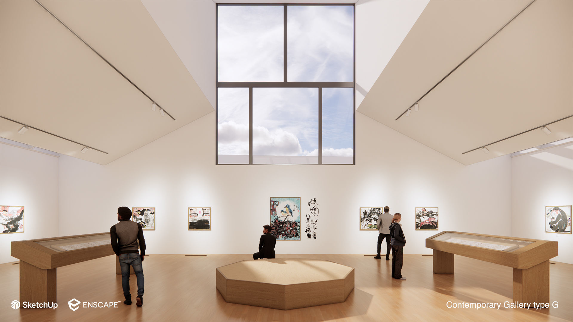 Suzhou Museum - Entire building and Art galleries 3D model_48