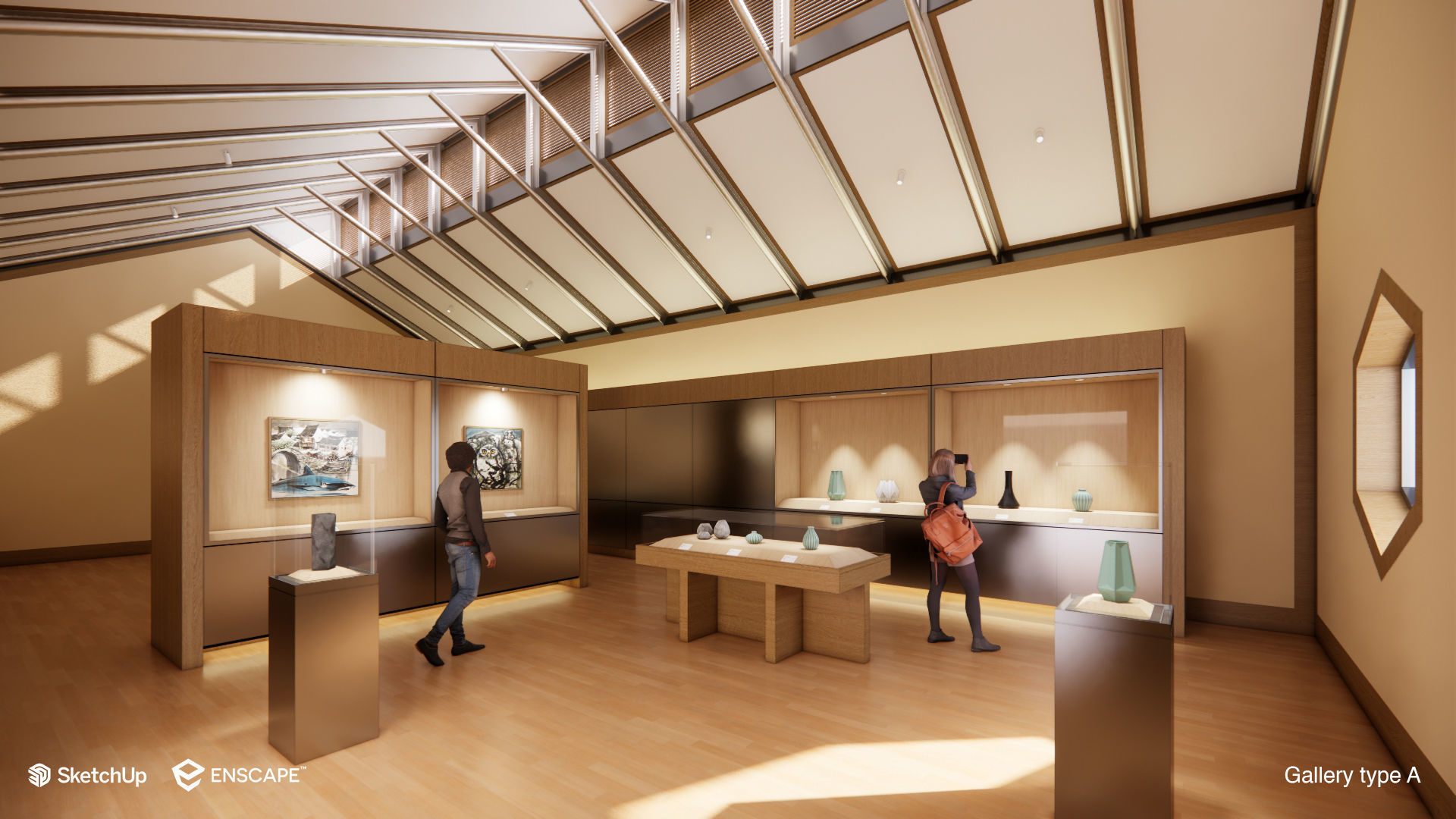 Suzhou Museum - Entire building and Art galleries 3D model_29