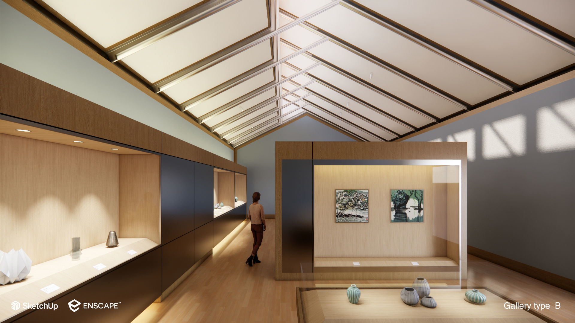 Suzhou Museum - Entire building and Art galleries 3D model_30