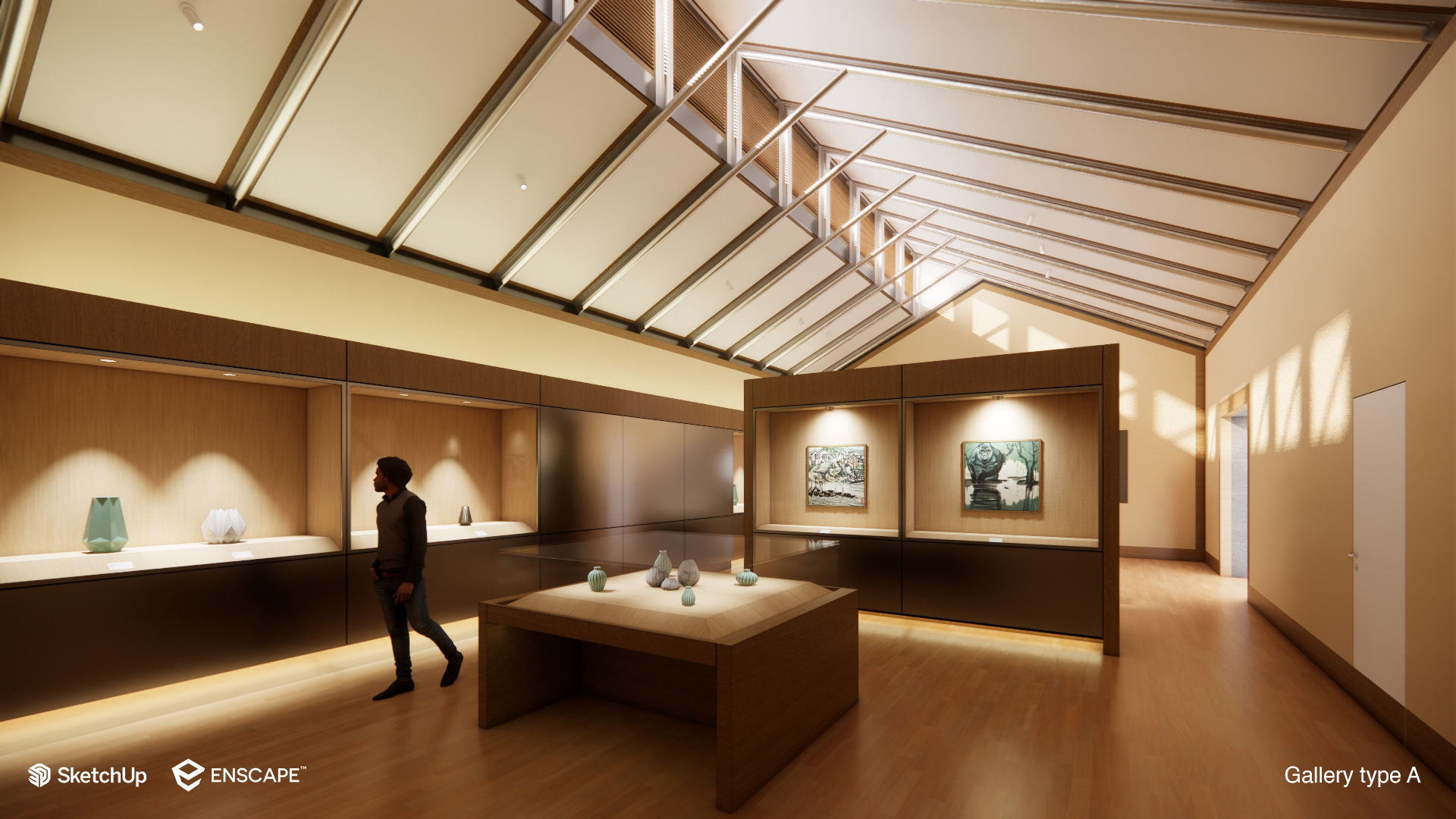 Suzhou Museum - Entire building and Art galleries 3D model_28
