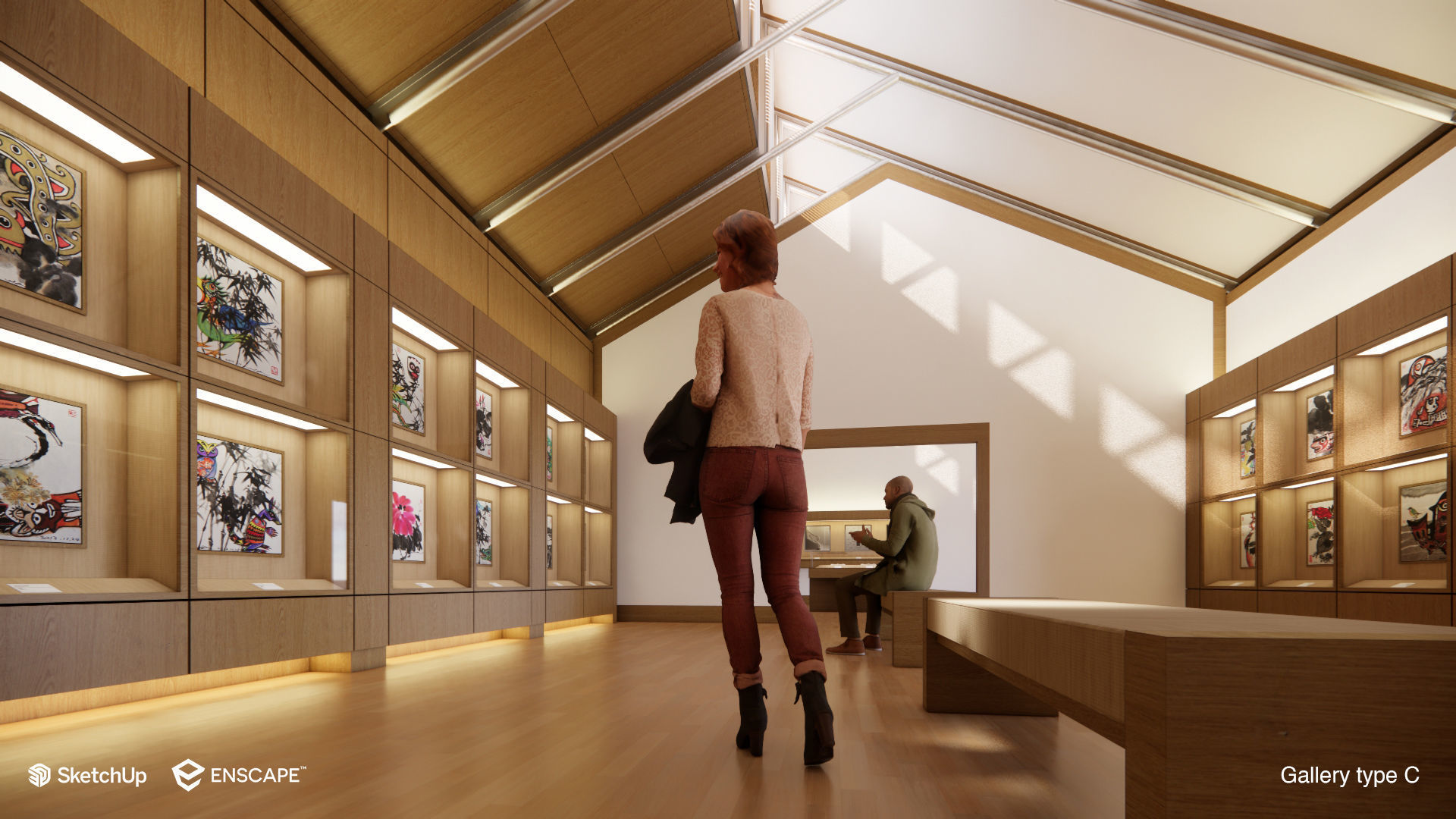 Suzhou Museum - Entire building and Art galleries 3D model_38