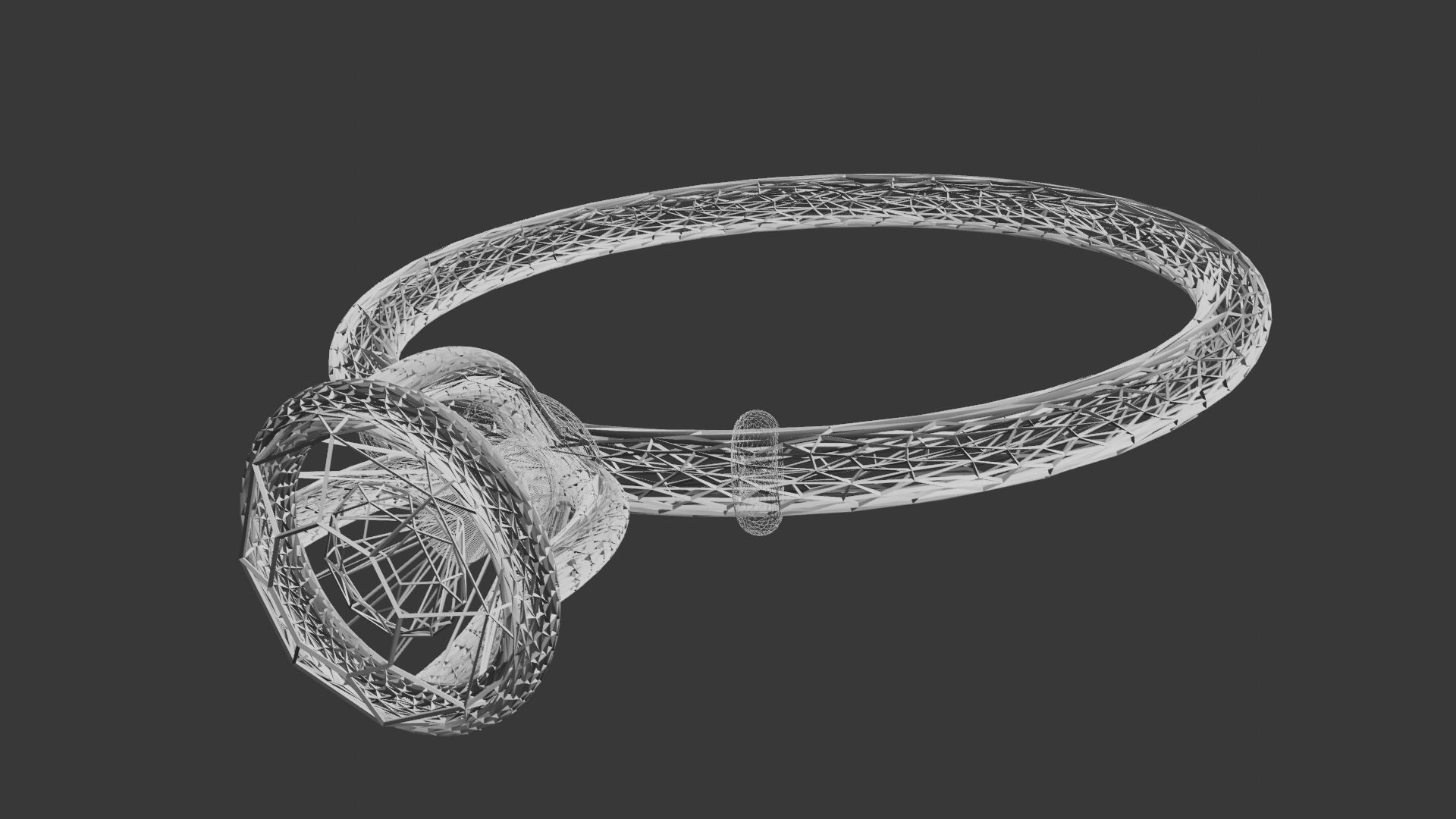 Diamond Ring 3D model Low-poly 3D model_6