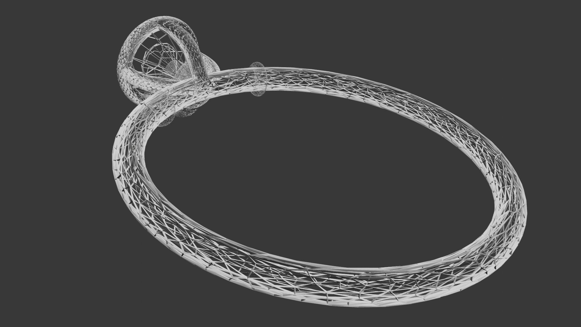 Diamond Ring 3D model Low-poly 3D model_8