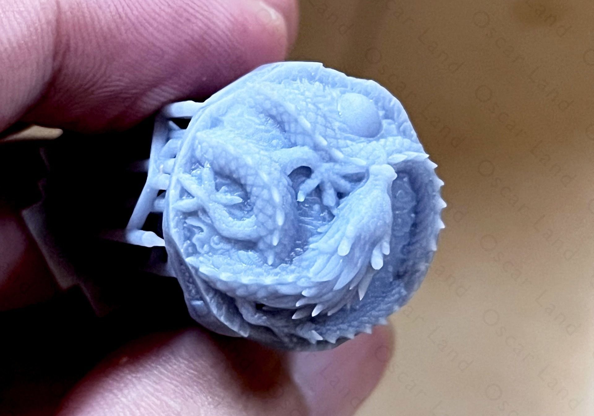 Dragon ring or serpent monster Draconian Beast demon wyvern 3D print model_4