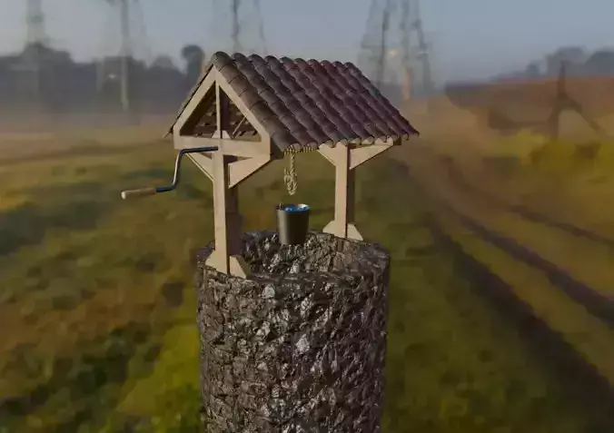 Old Stone Well Free 3D model