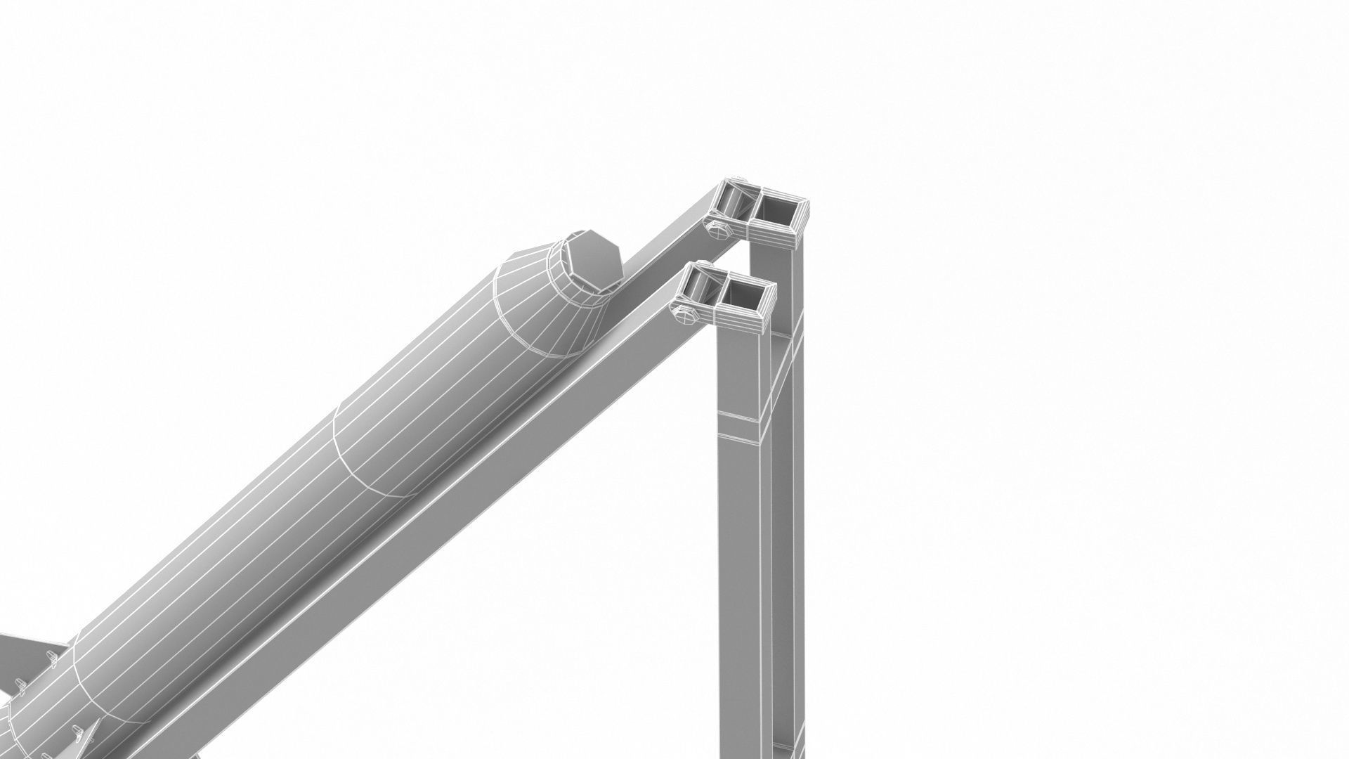 Qassam Rocket with launcher collection 3D model_12