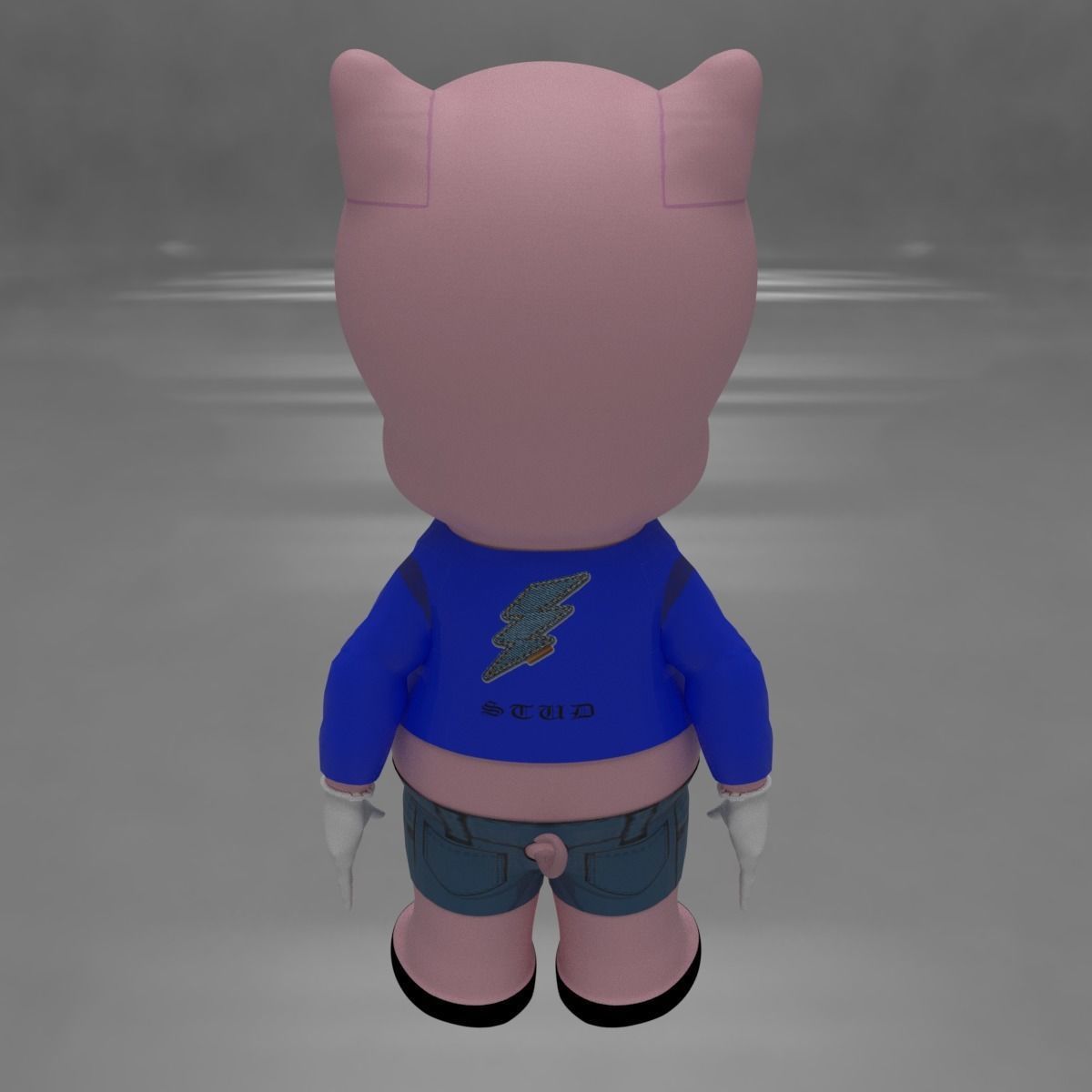 Porky Pig  3D model_2