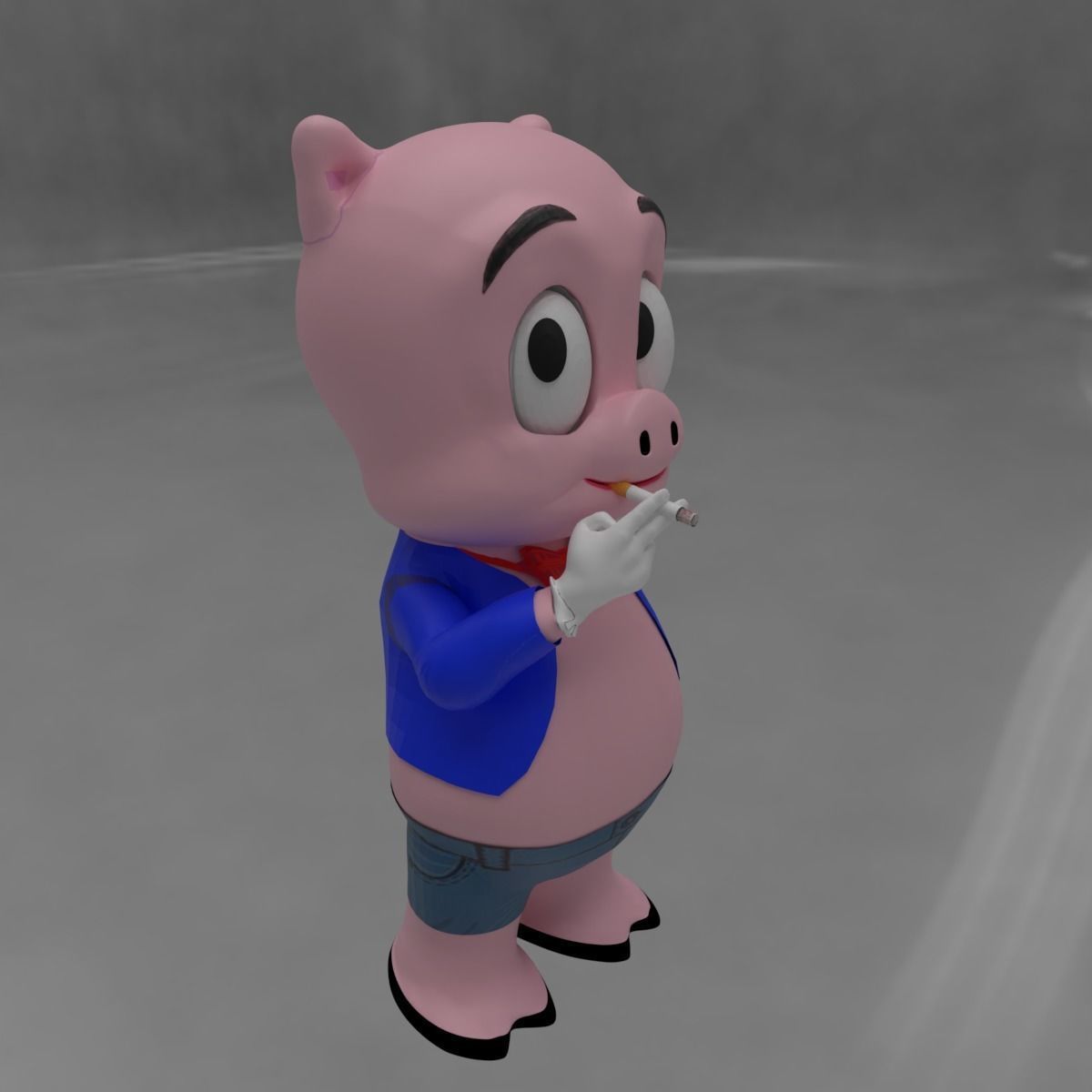 Porky Pig  3D model_1
