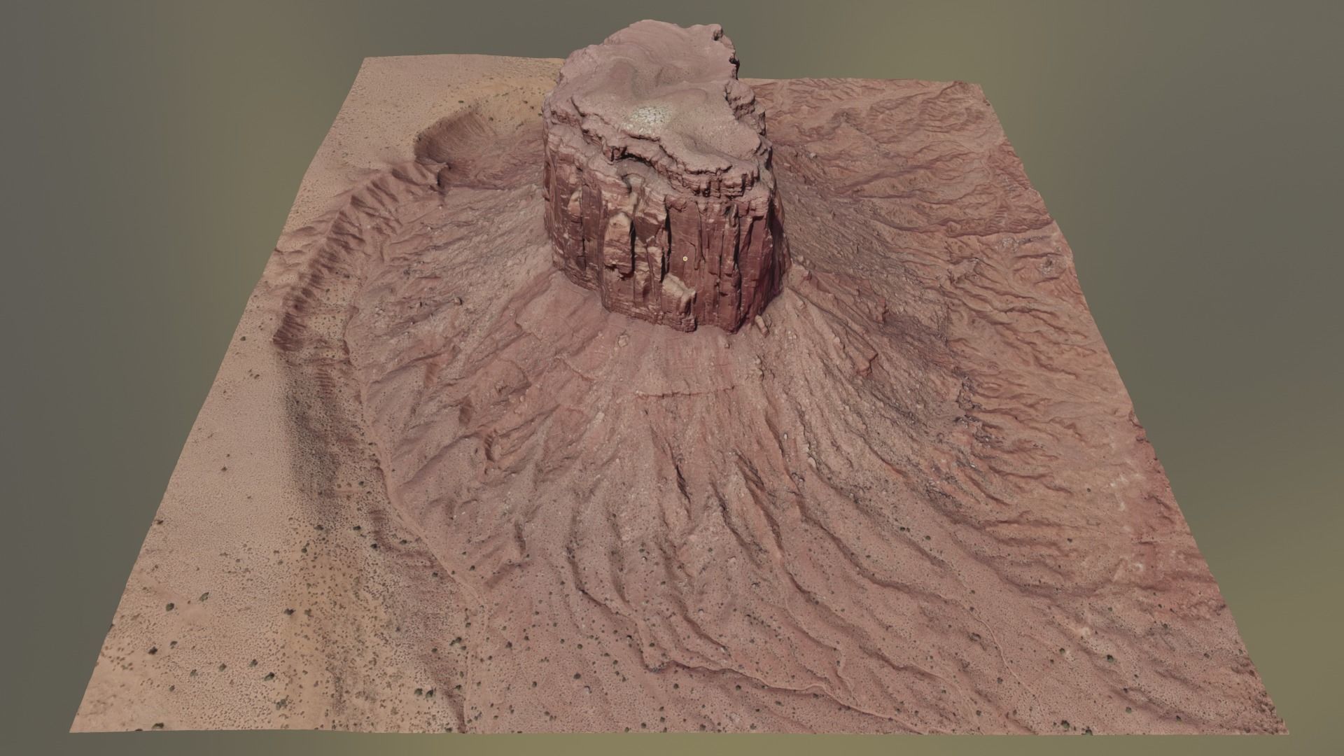 Monument Valley Mitchell Butte Multipurpose Terrain Model 3D model_8