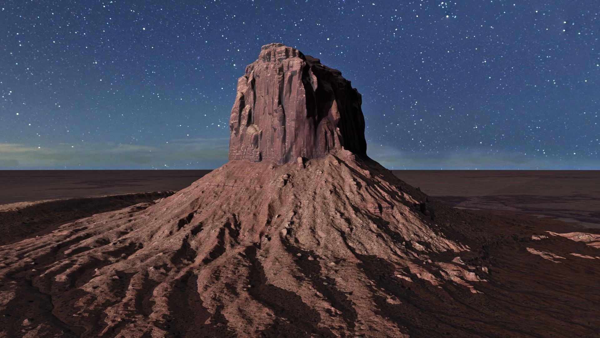 Monument Valley Mitchell Butte Multipurpose Terrain Model 3D model_3