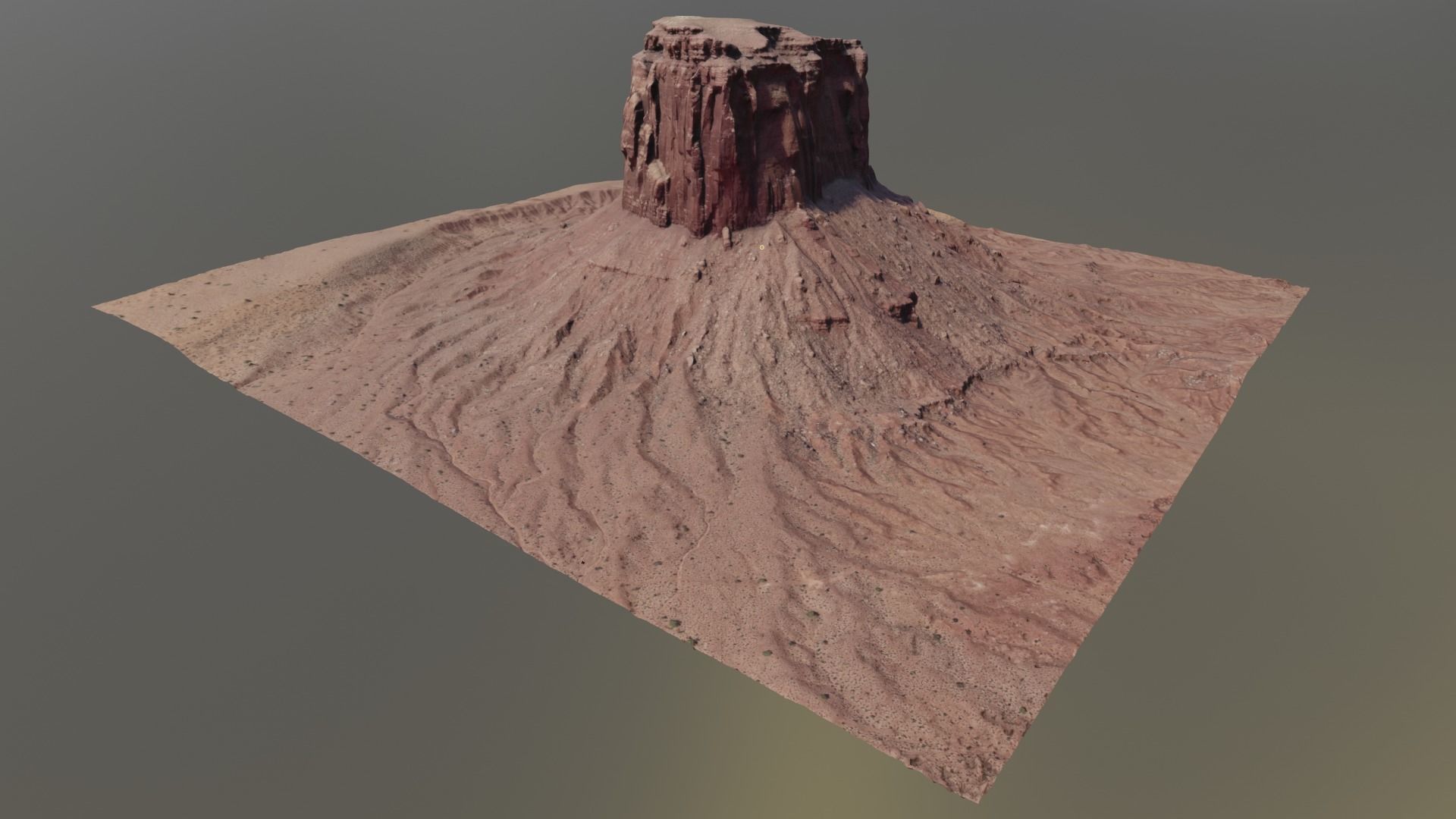 Monument Valley Mitchell Butte Multipurpose Terrain Model 3D model_6