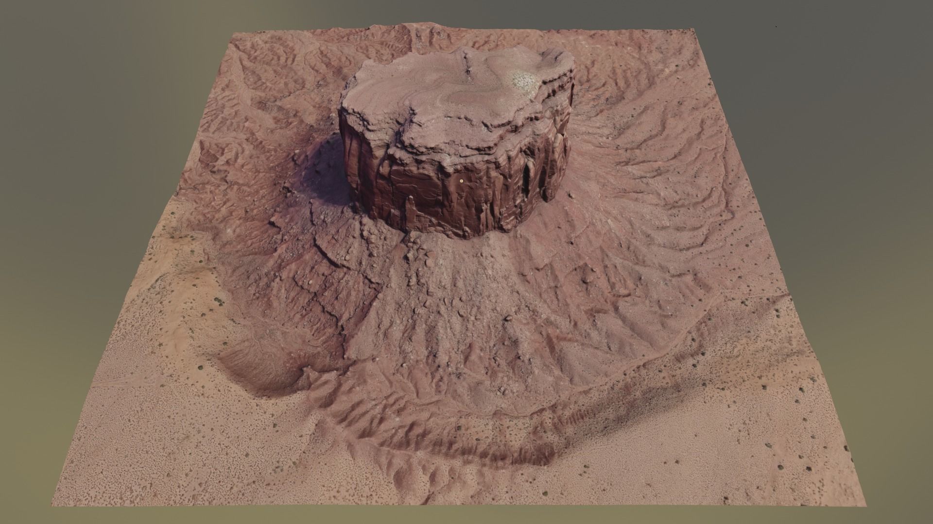 Monument Valley Mitchell Butte Multipurpose Terrain Model 3D model_9
