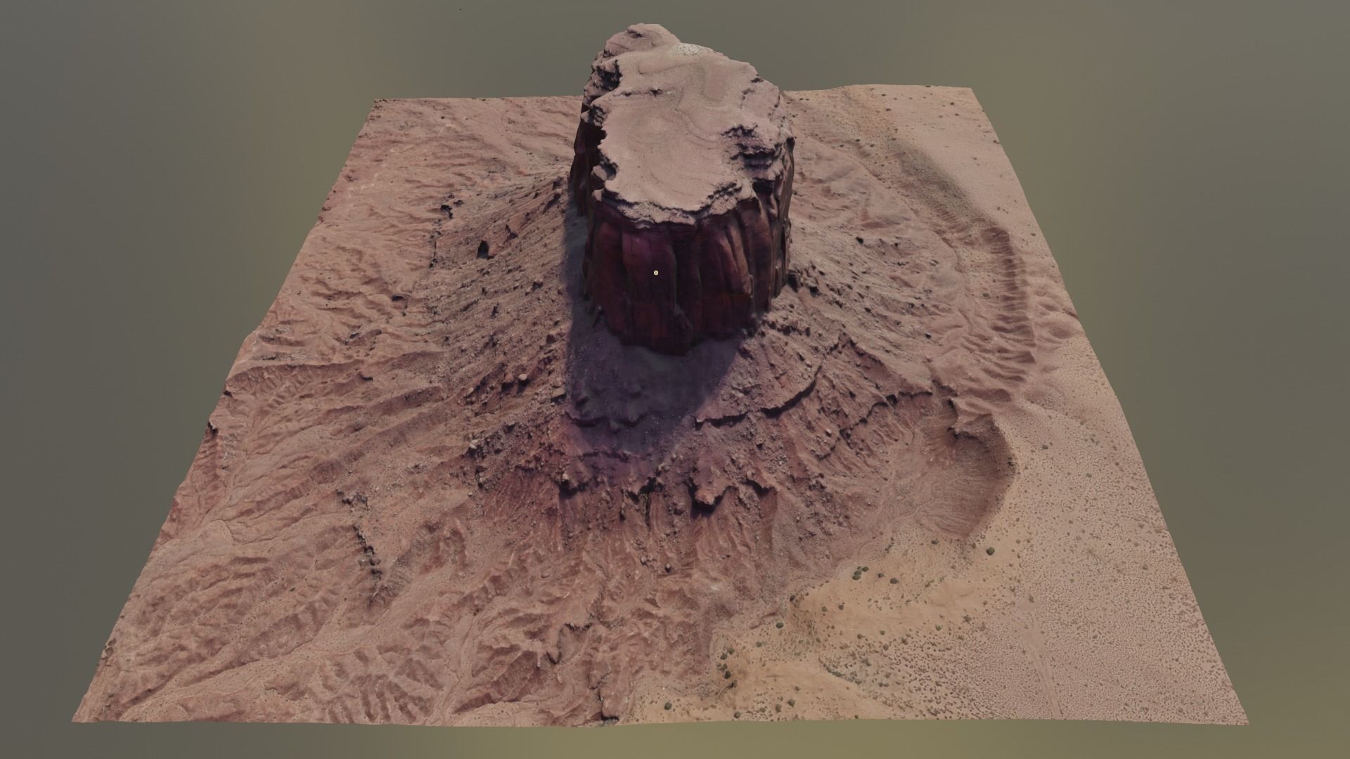 Monument Valley Mitchell Butte Multipurpose Terrain Model 3D model_5