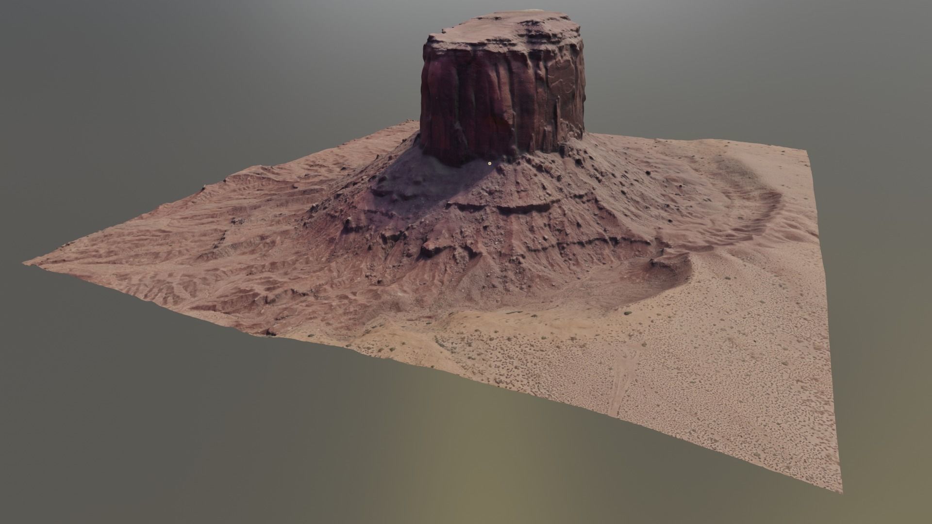 Monument Valley Mitchell Butte Multipurpose Terrain Model 3D model_7