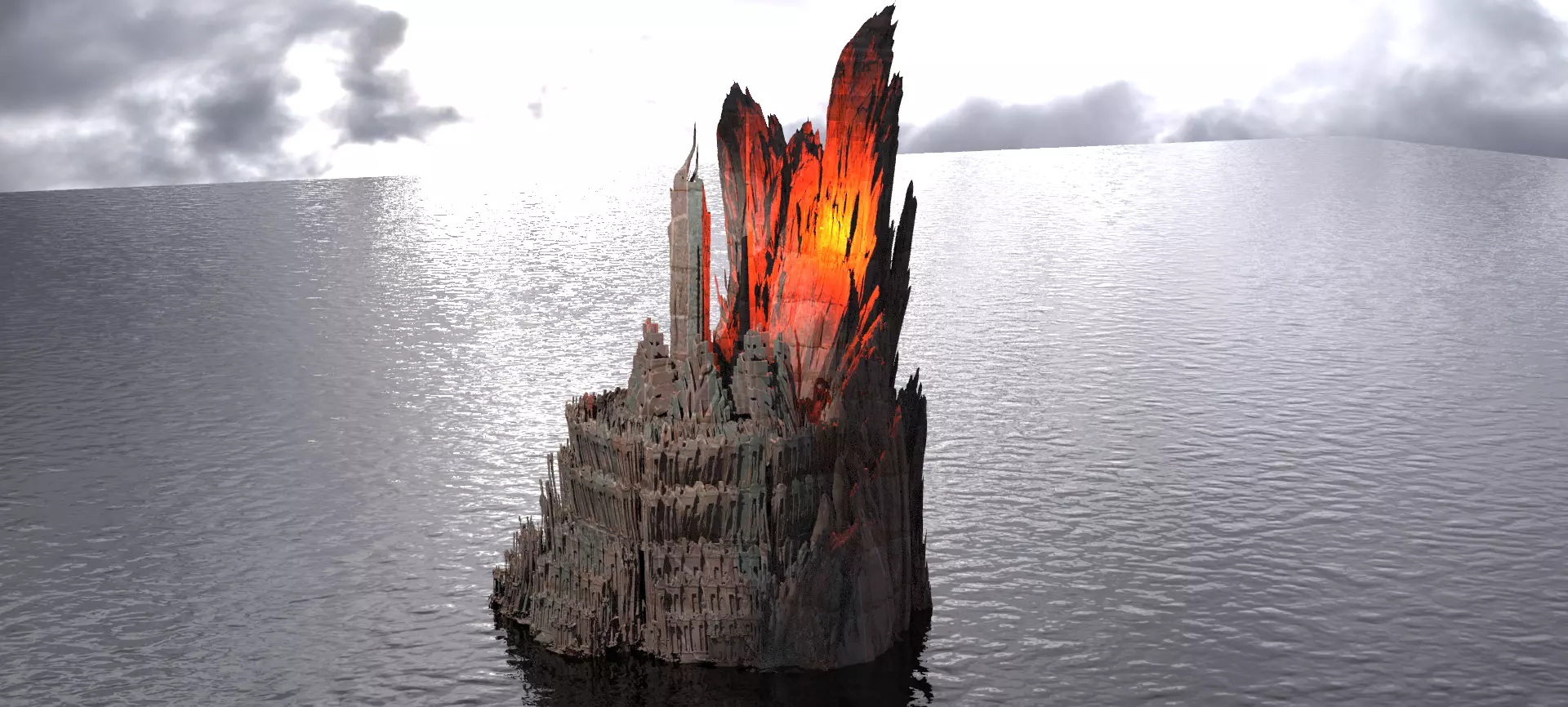 Dantes Devine comedy purgatory hive base 3D model_0