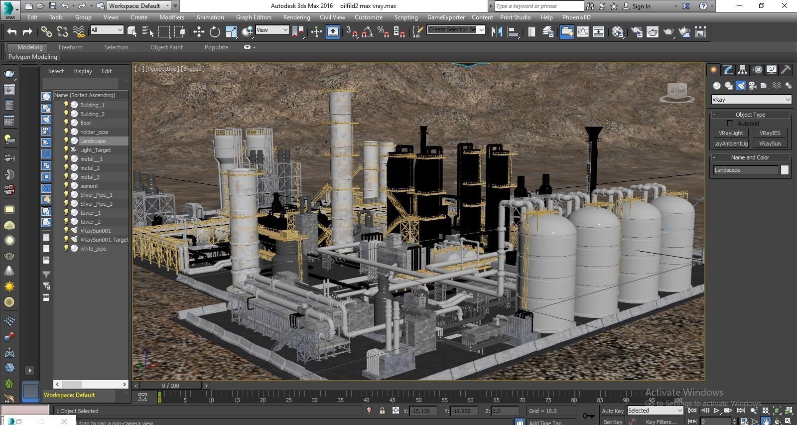 oil factory 3D model_9