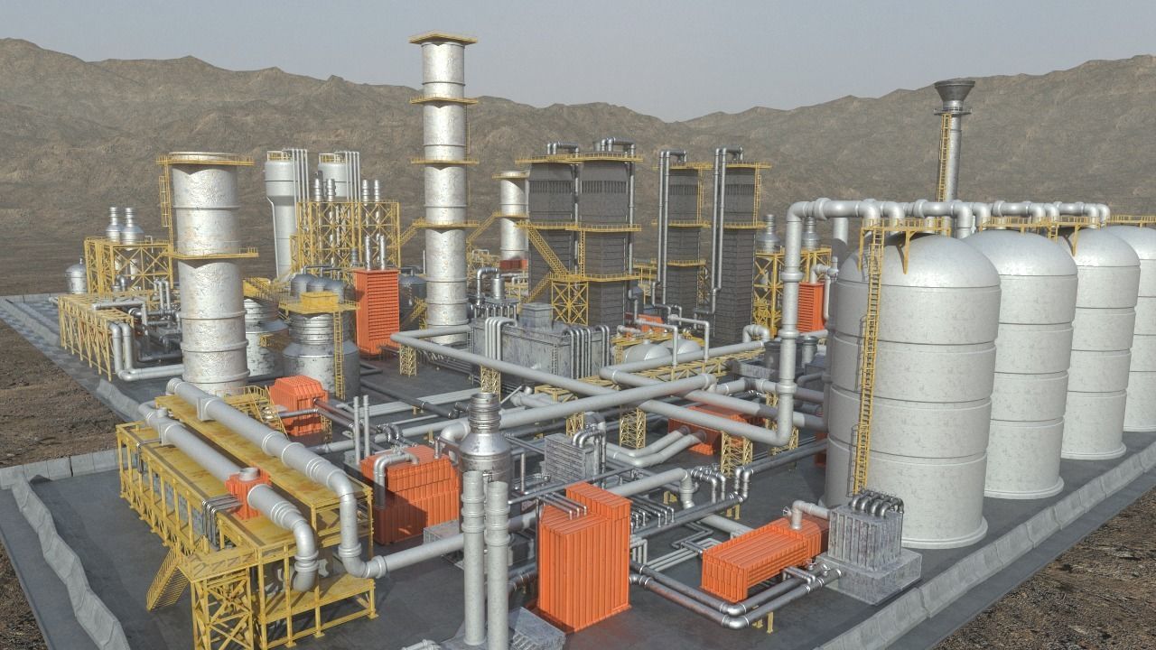 oil factory 3D model_6