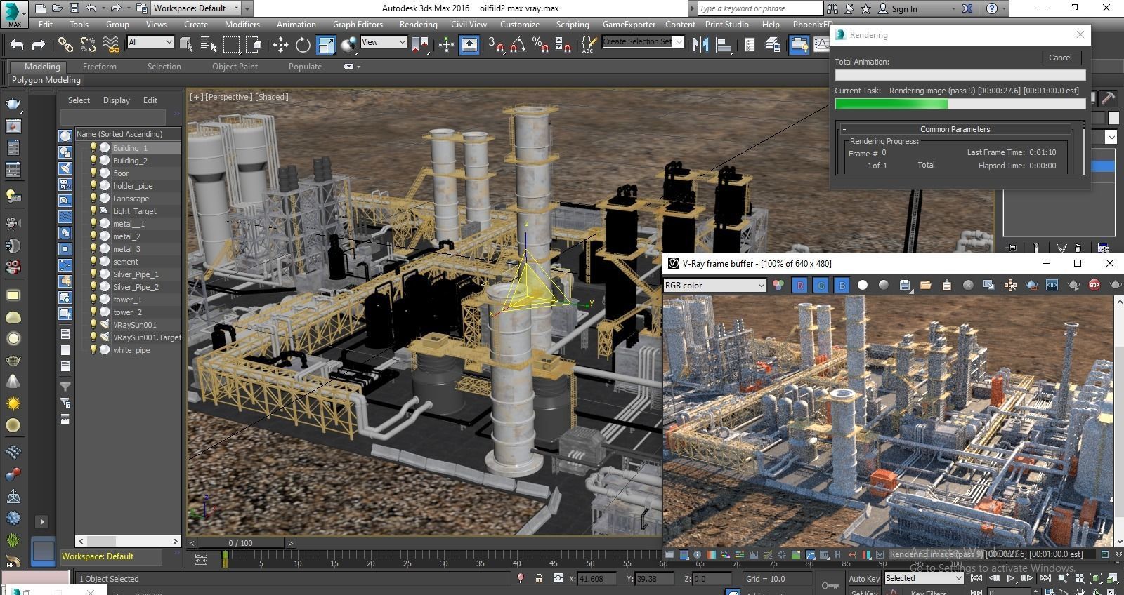 oil factory 3D model_8