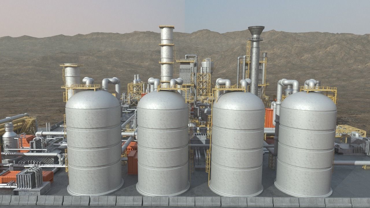 oil factory 3D model_15