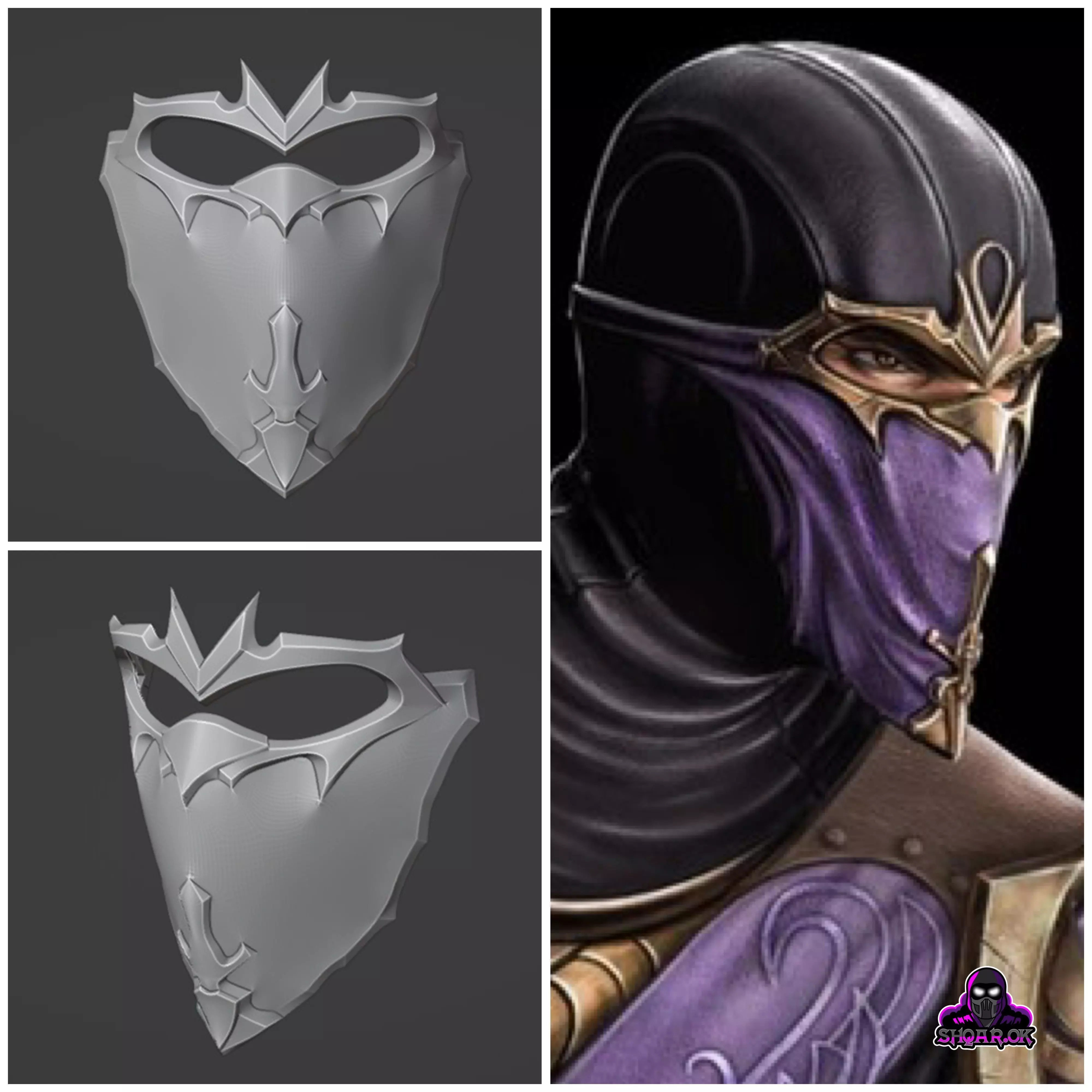 Rain mask from Mortal Kombat 9 3D print model