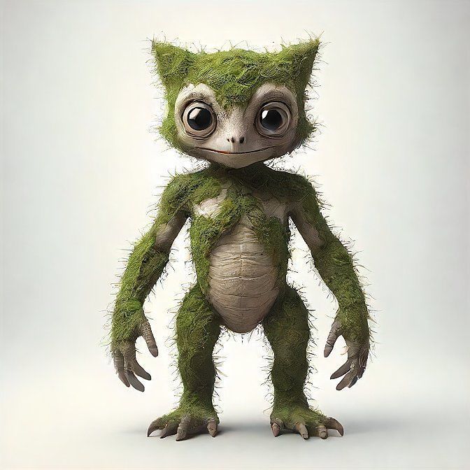 nature creature Low-poly 3D model_3