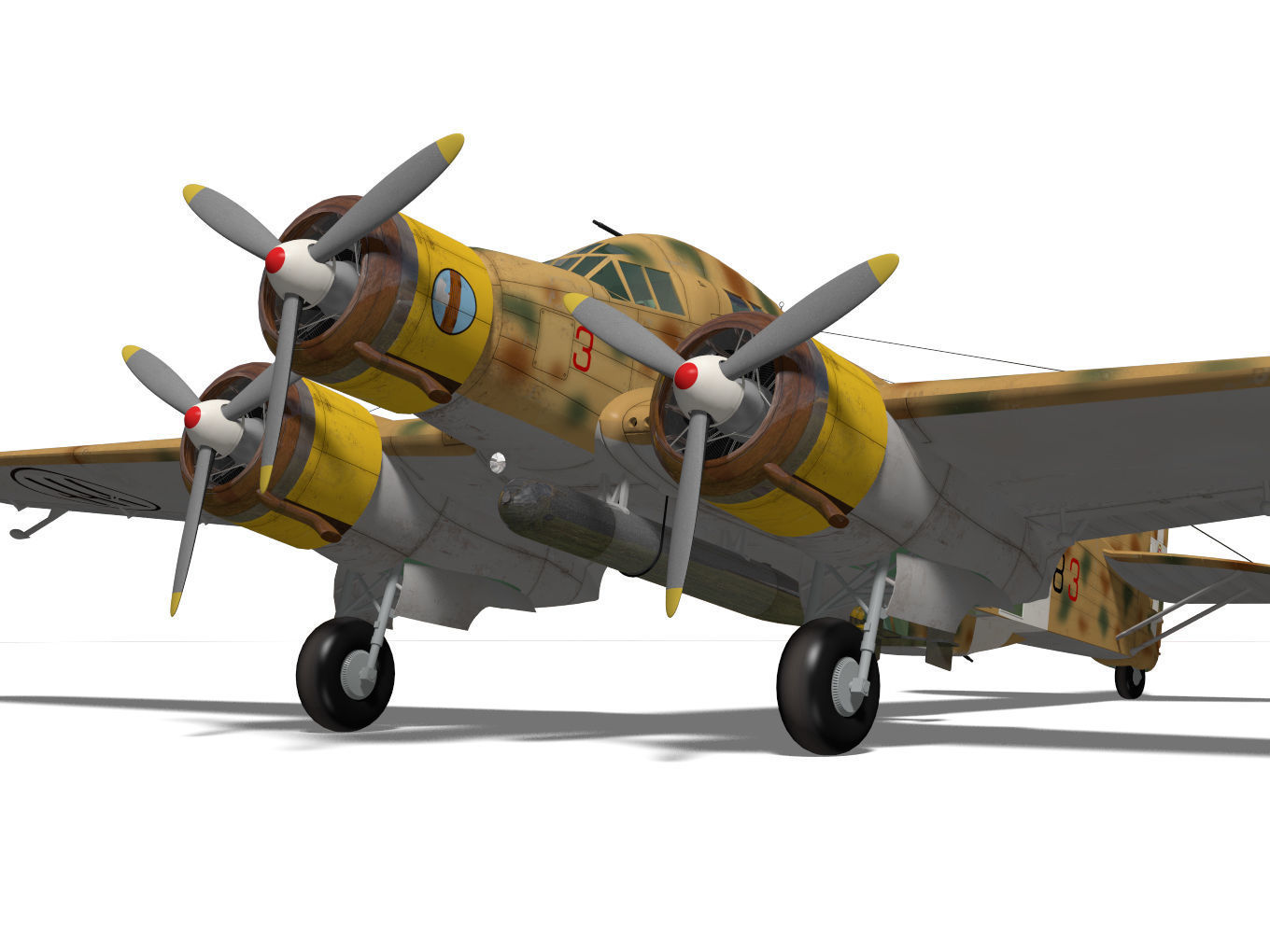 Savoia-Marchetti SM79 Sparviero 3D model_8