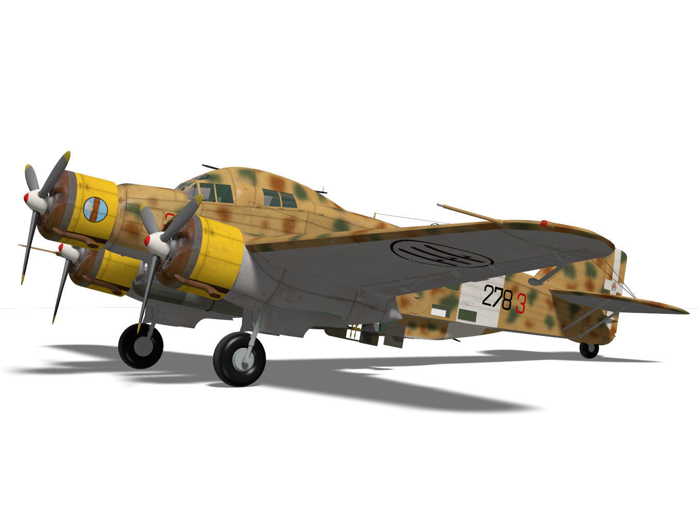 Savoia-Marchetti SM79 Sparviero 3D model_6